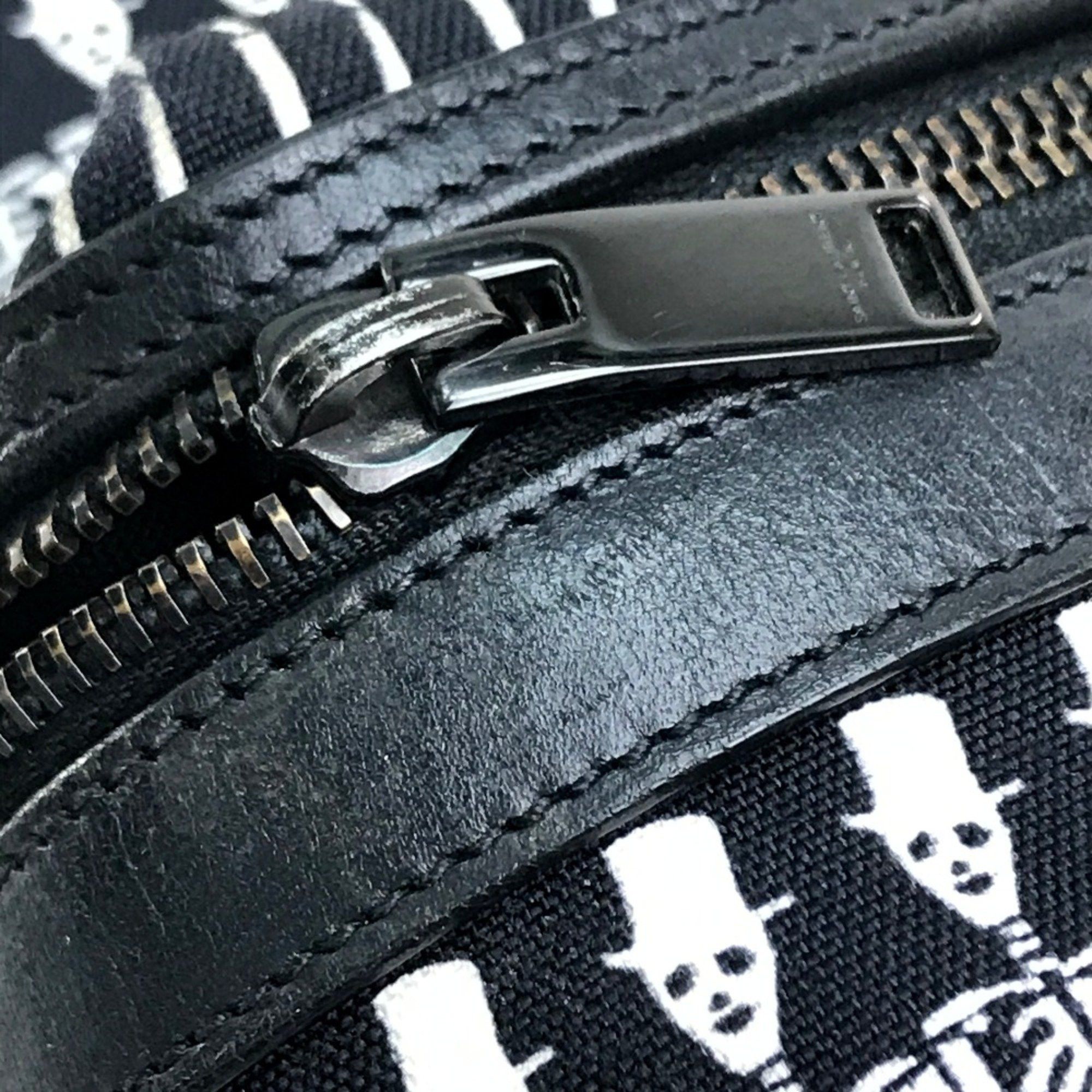 Saint Laurent Paris Saint Laurent Paris 435988 Backpack Backpack Black x White Size ONE SIZE - 8 Thumbnail