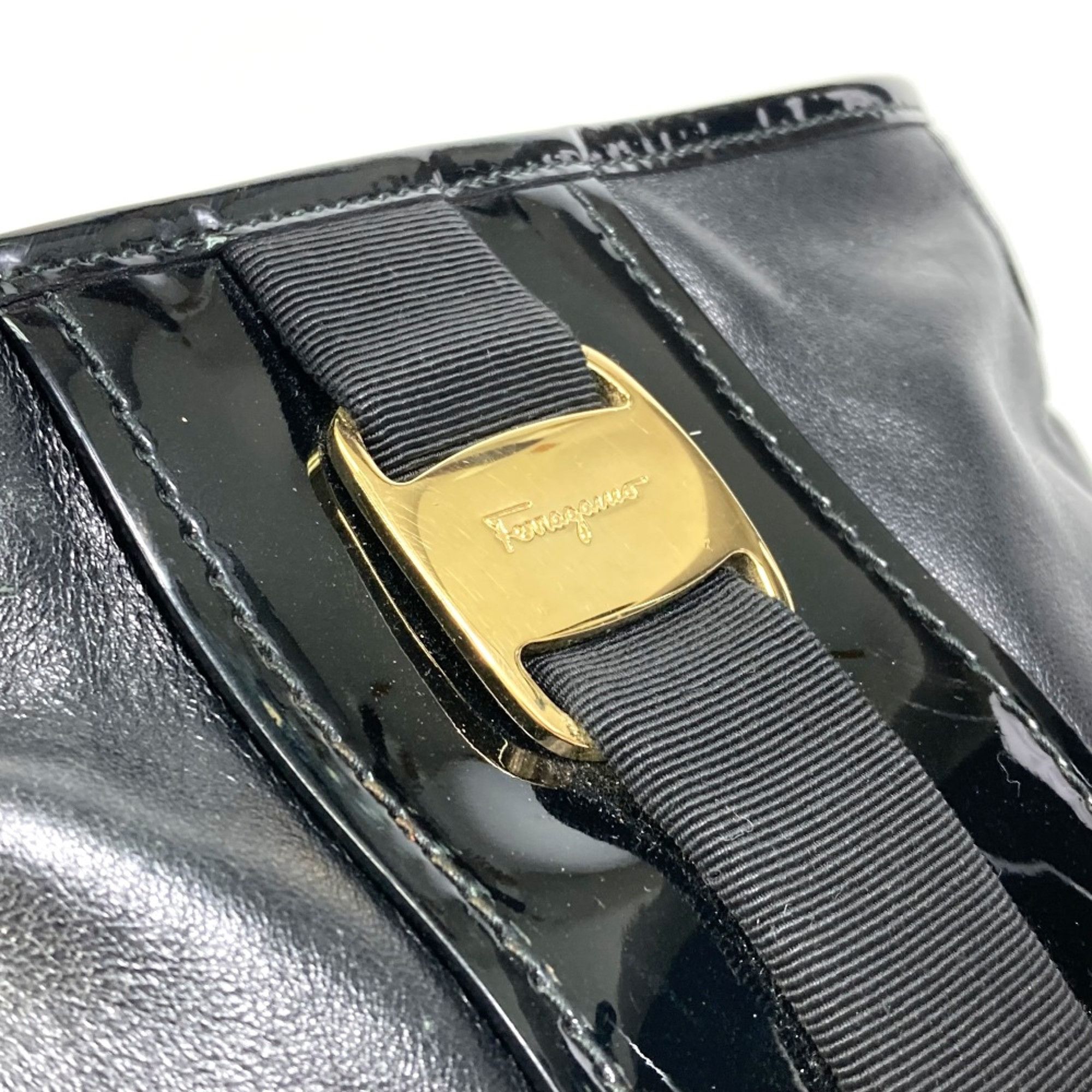 Salvatore Ferragamo Salvatore Ferragamo EE-21-E196 Vala bag flat bag Shoulder Bag Black Size ONE SIZE - 7 Thumbnail