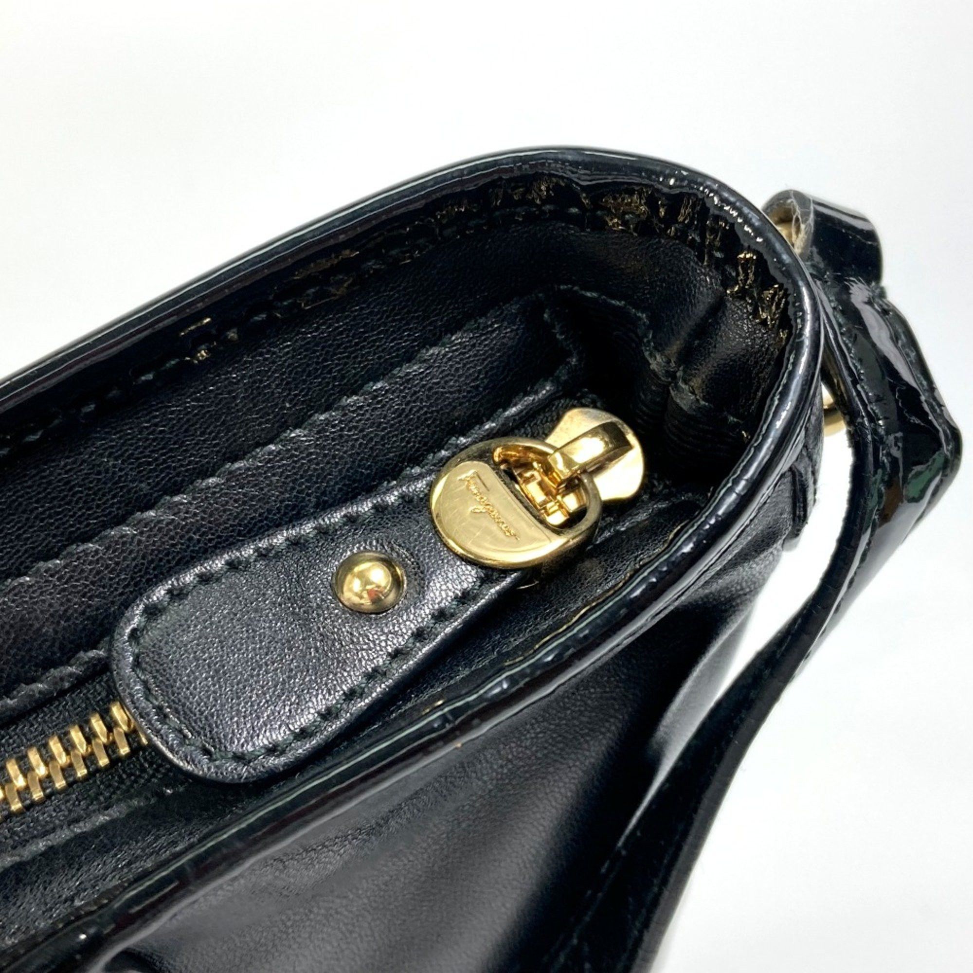 Salvatore Ferragamo Salvatore Ferragamo EE-21-E196 Vala bag flat bag Shoulder Bag Black Size ONE SIZE - 9 Thumbnail