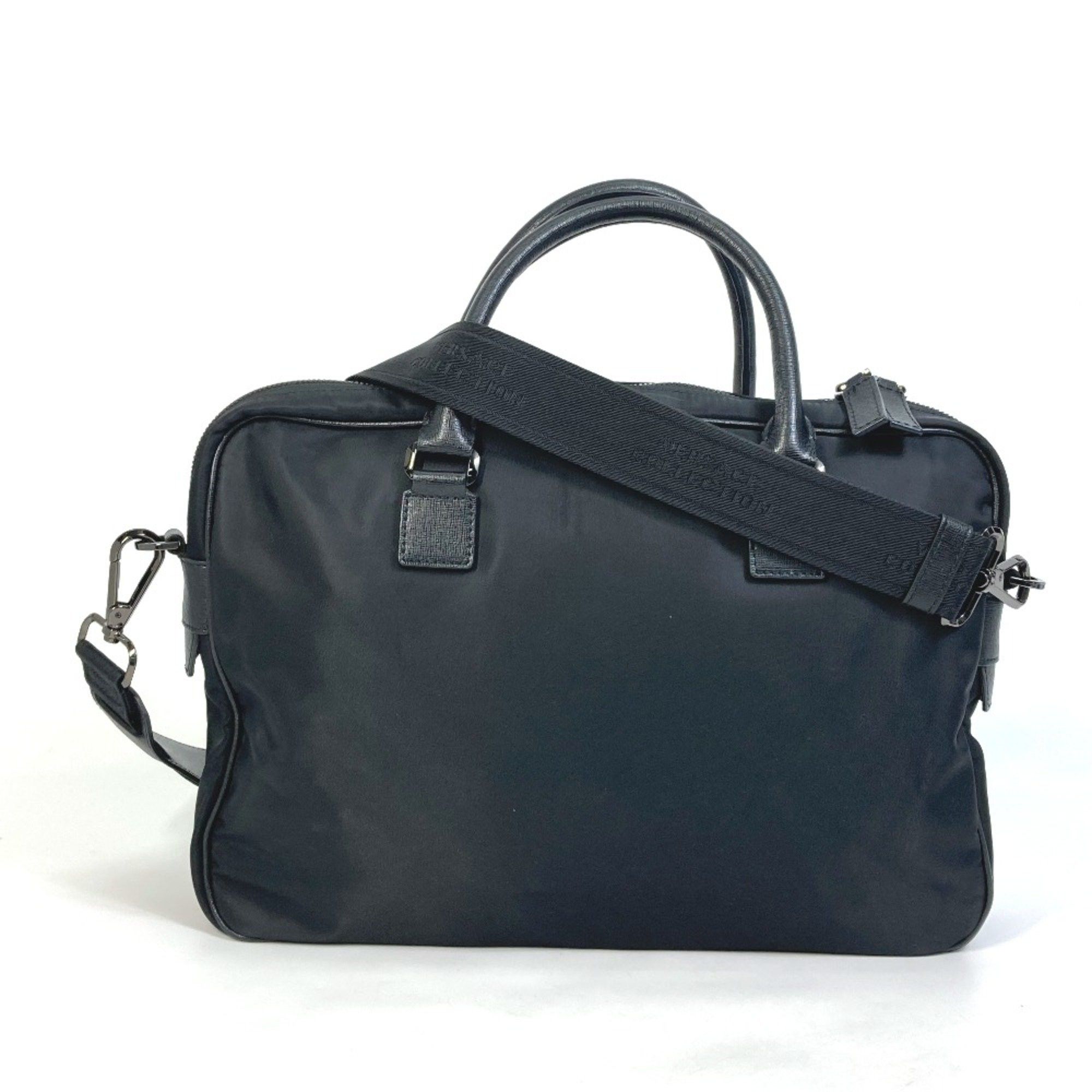 Versace Versace Logo Shoulder Bag Shoulder bag Bag 2WAY Business bag Black Size ONE SIZE - 2 Thumbnail