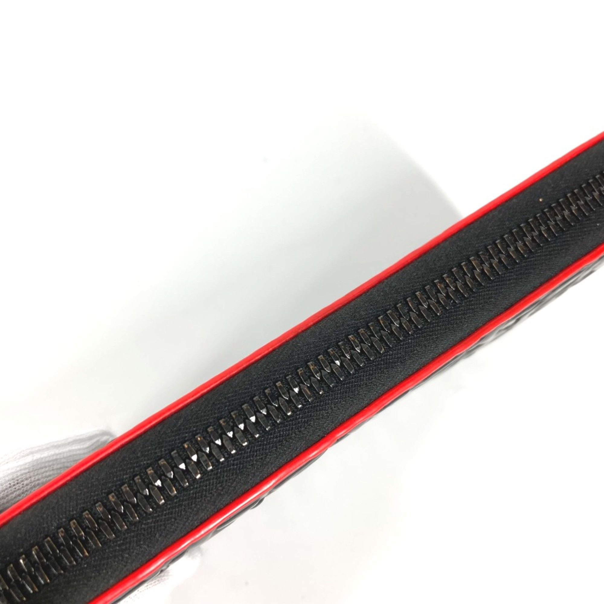 Salvatore Ferragamo Salvatore Ferragamo Long wallet Zip Around Long Wallet Black Red Size ONE SIZE - 9 Thumbnail