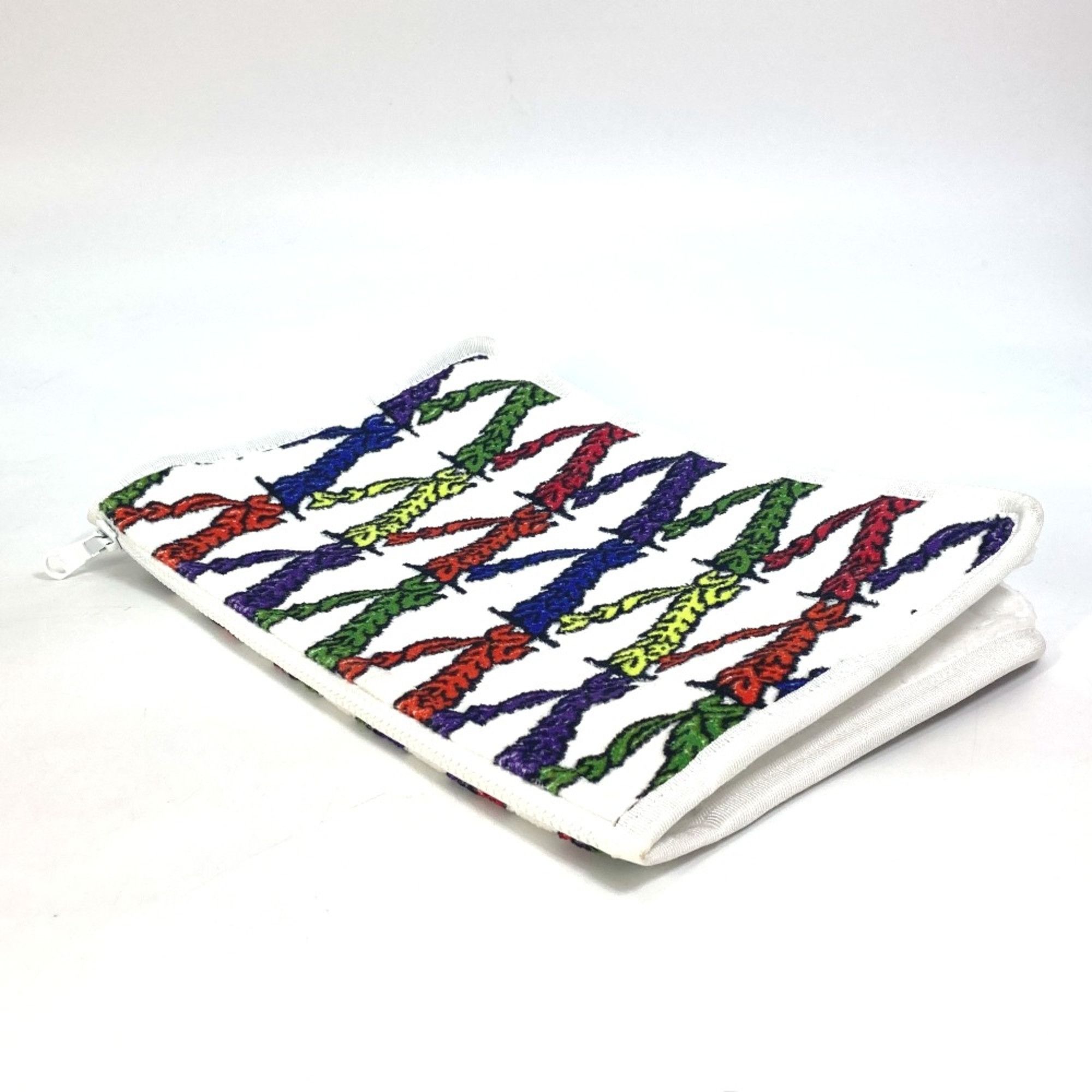 Versace Versace Pouch Clutch bag White Multicolore Size ONE SIZE - 4 Thumbnail