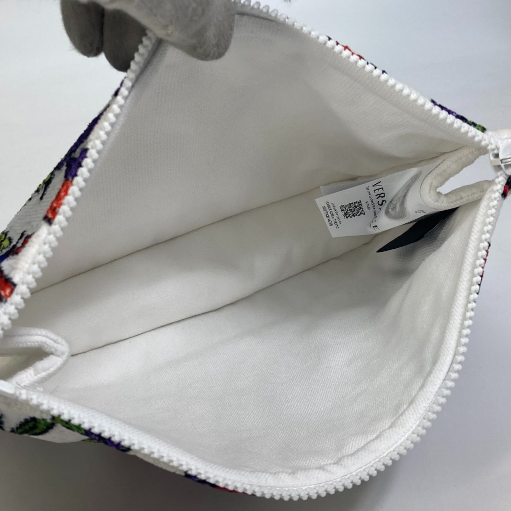 Versace Versace Pouch Clutch bag White Multicolore Size ONE SIZE - 10 Thumbnail