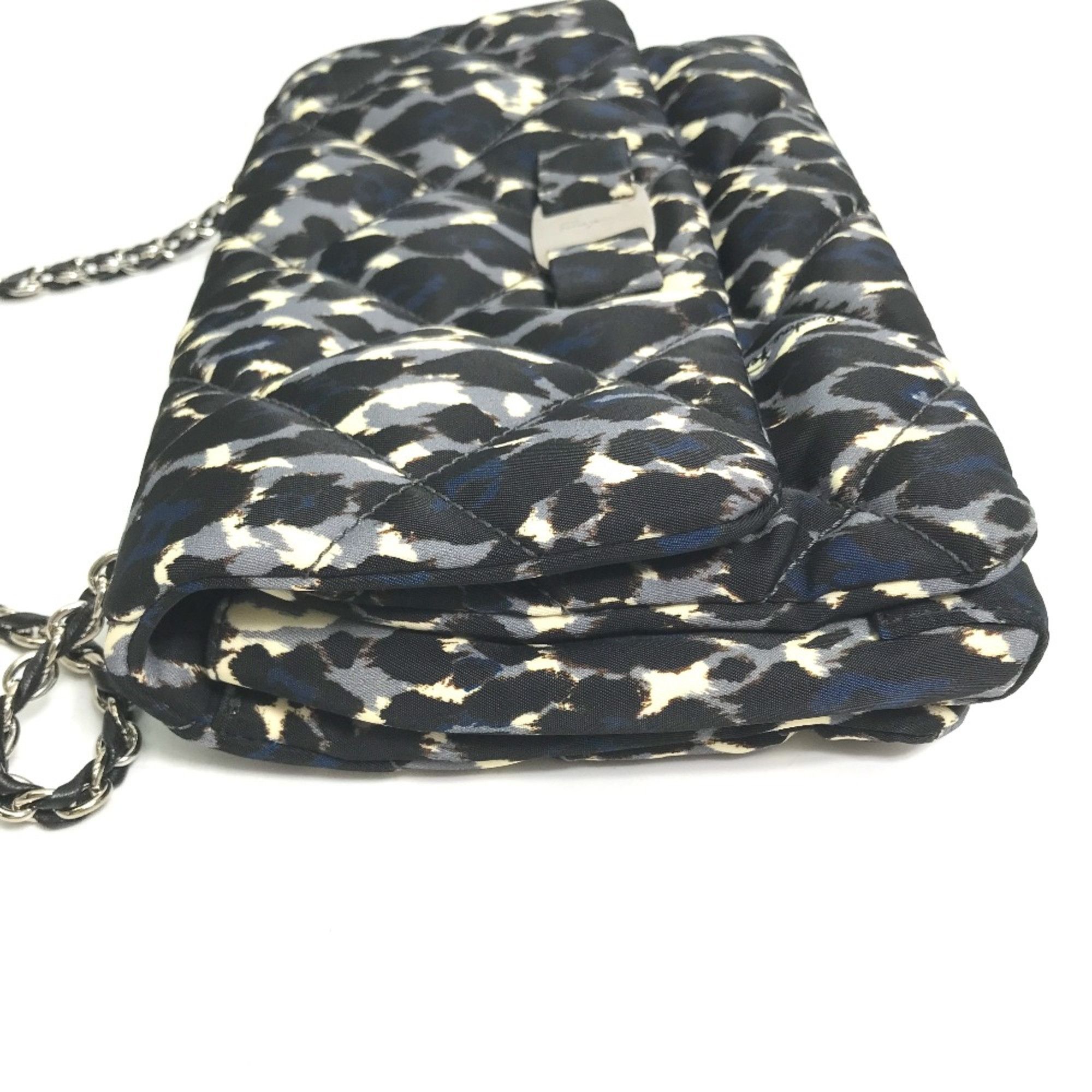 Salvatore Ferragamo Salvatore Ferragamo E834 Vala Ribbon Chain Shoulder Bag Black Size ONE SIZE - 2 Thumbnail