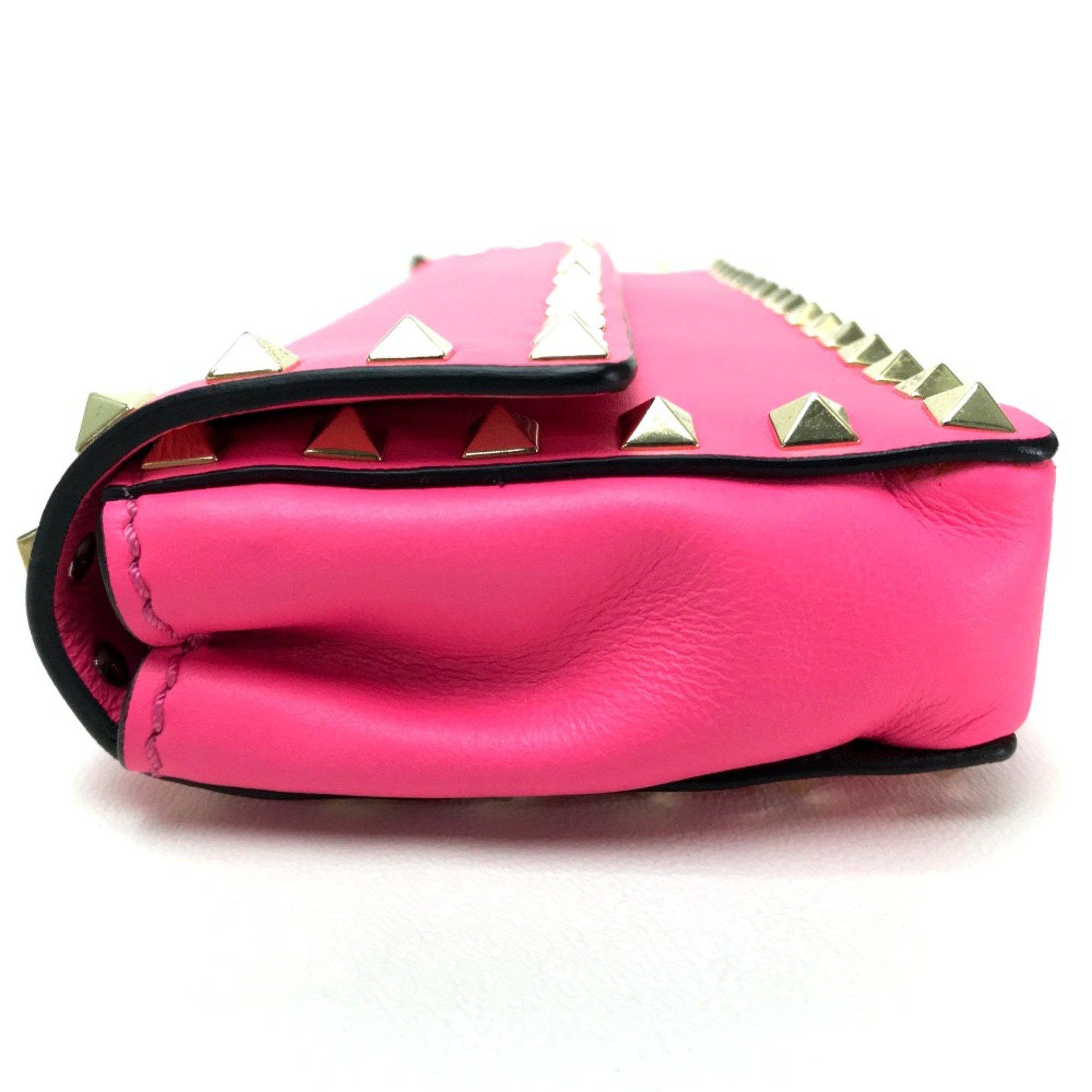 Valentino Valentino-Galavani With bangle chain Clutch bag shocking pink Size ONE SIZE - 4 Thumbnail