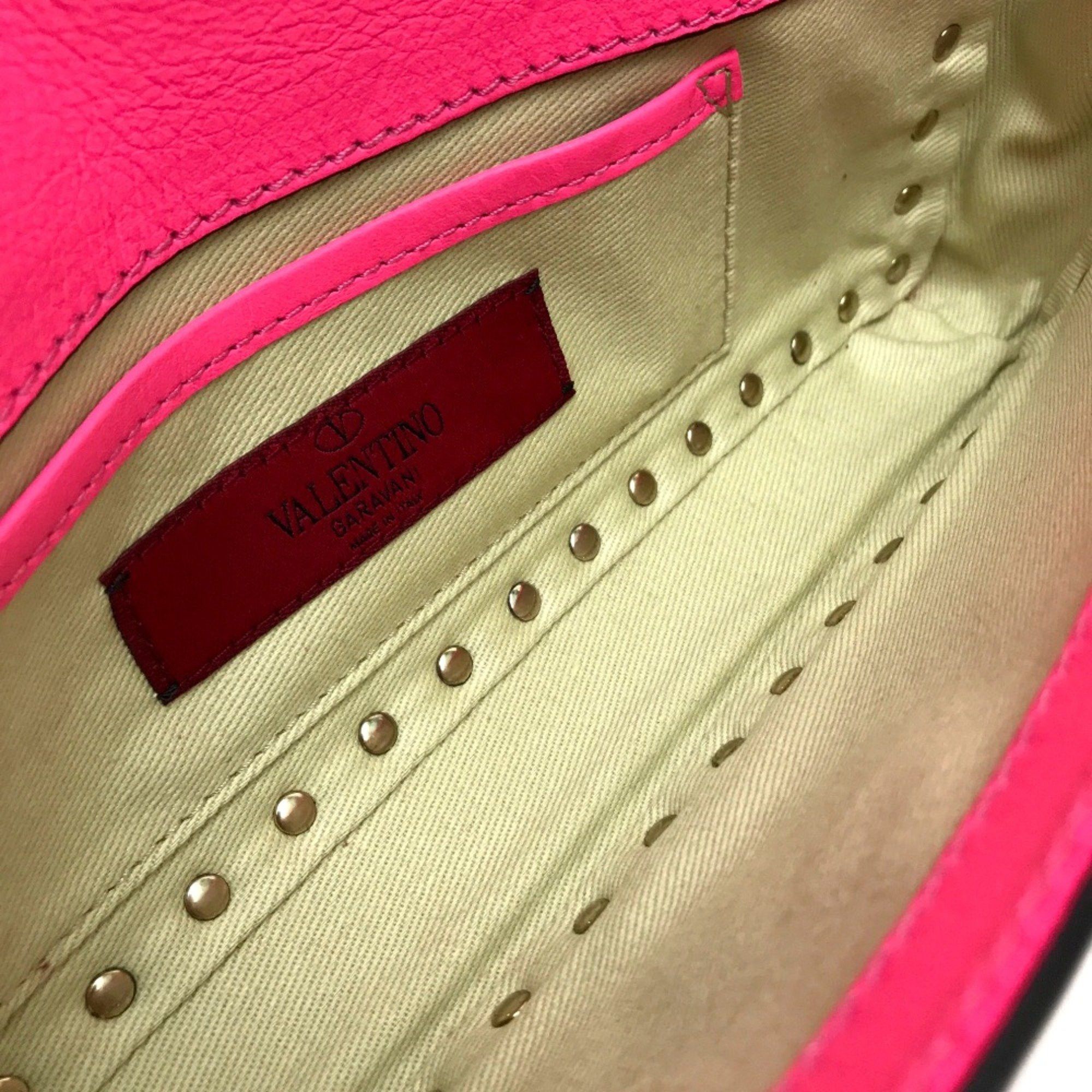 Valentino Valentino-Galavani With bangle chain Clutch bag shocking pink Size ONE SIZE - 12 Thumbnail