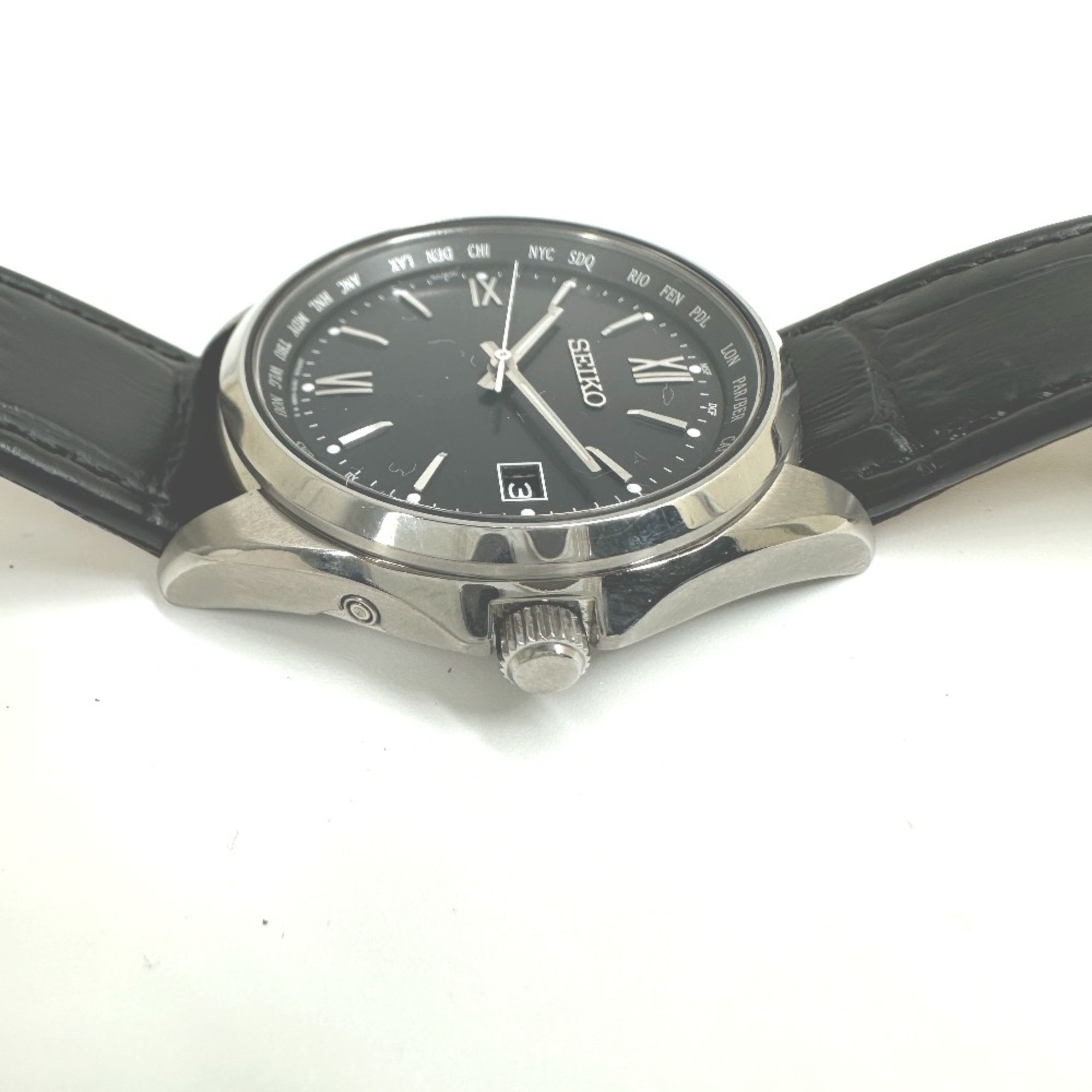 Seiko Seiko 7B75-0AB0 analog Wristwatch Silver Size ONE SIZE - 12 Thumbnail