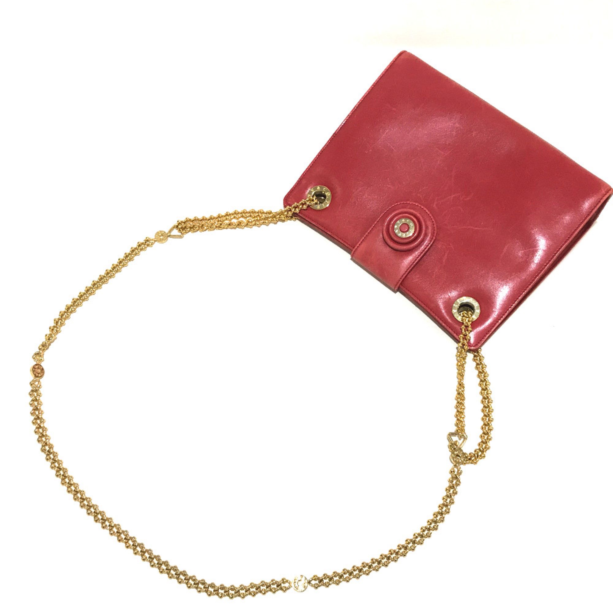 Tiffany & Co. TIFFANY&Co. vintage Bag Pochette ChainShoulder Shoulder Bag Red Red GoldHardware Size ONE SIZE - 7 Thumbnail