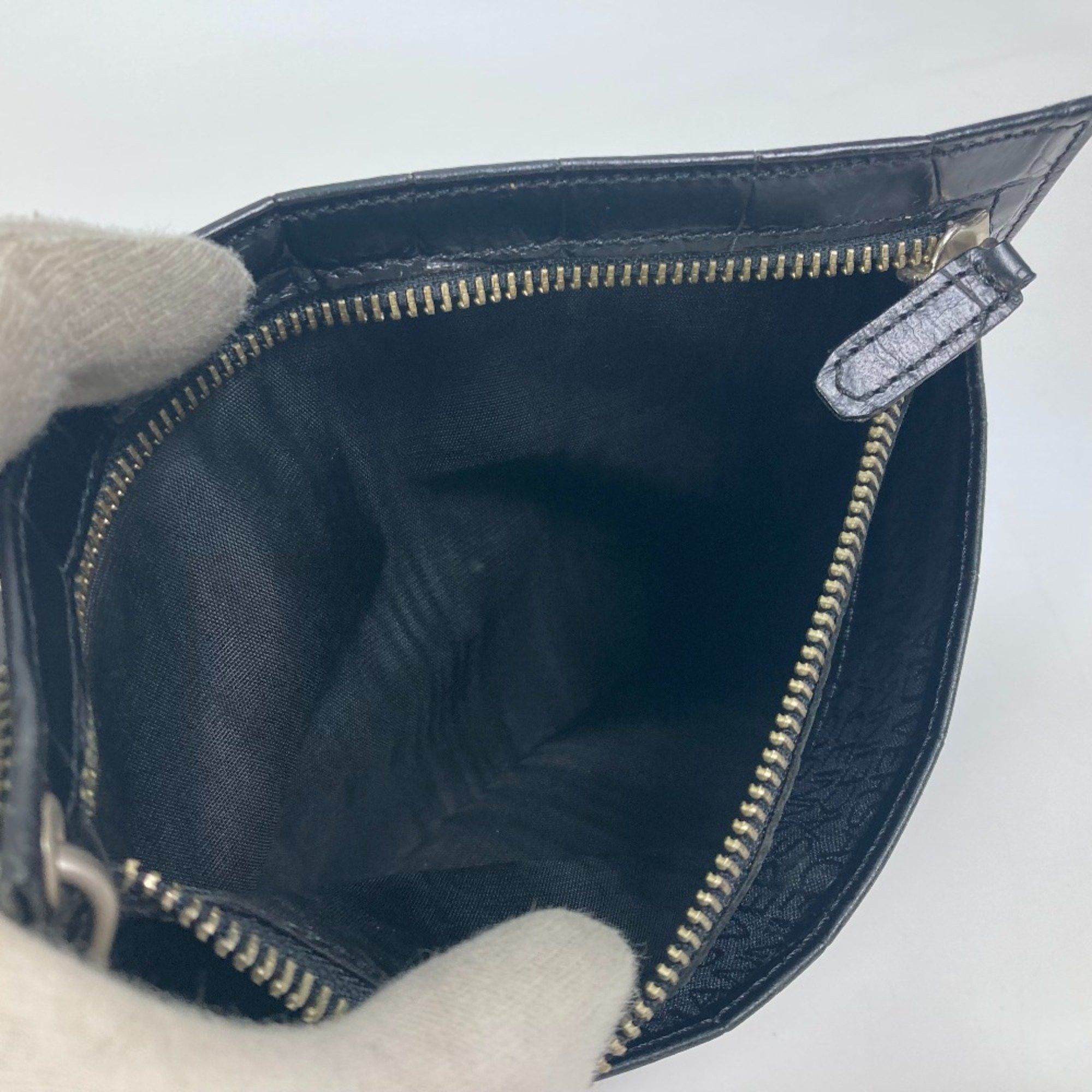 Versace Versace Pouch bag with strap Clutch bag Black Size ONE SIZE - 18 Thumbnail