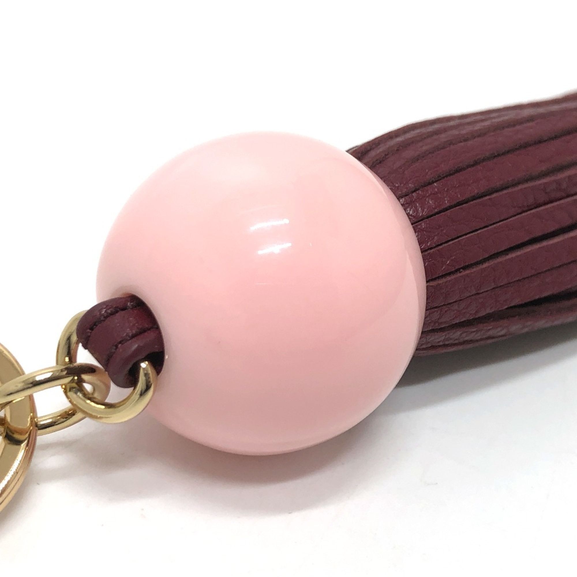 Tory Burch Tory Burch Key Holder Tassel Bag Charm wine-red Size ONE SIZE - 6 Thumbnail