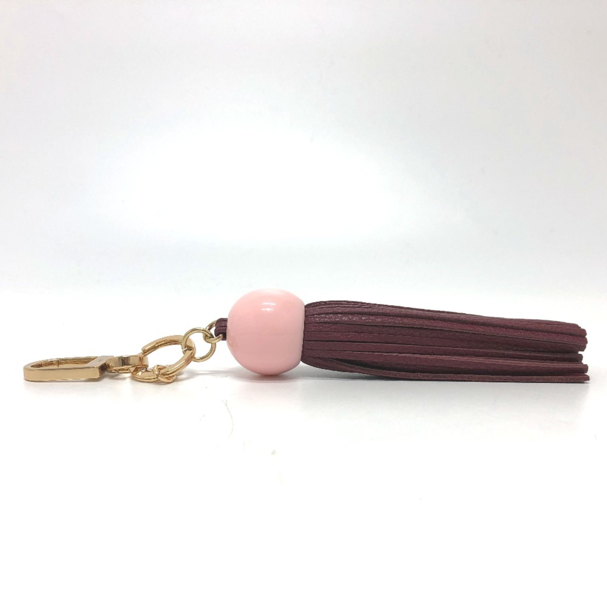 Tory Burch Tory Burch Key Holder Tassel Bag Charm wine-red Size ONE SIZE - 3 Thumbnail