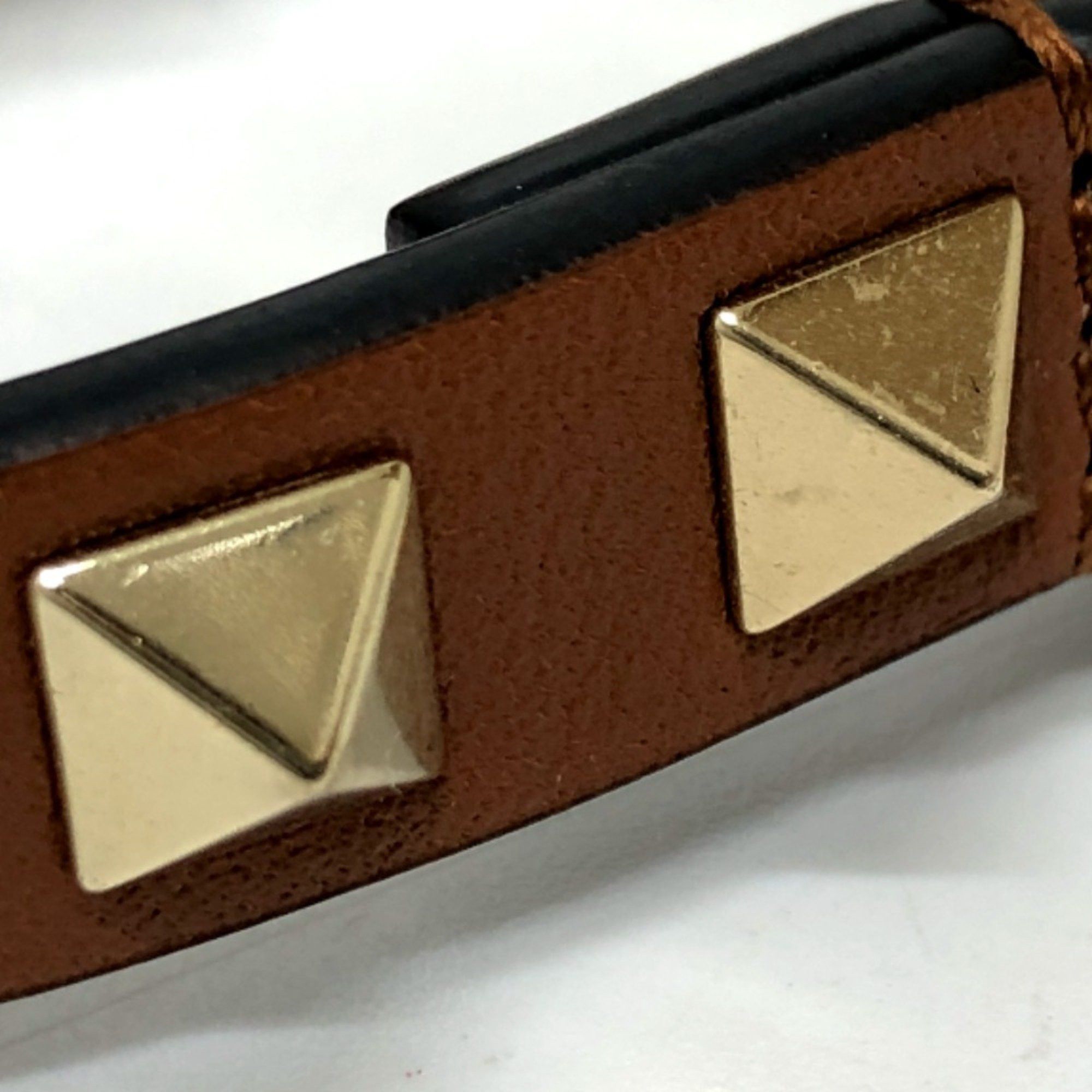 Valentino Valentino Pets Lead Brown GoldHardware/Gold studs Size ONE SIZE - 4 Thumbnail