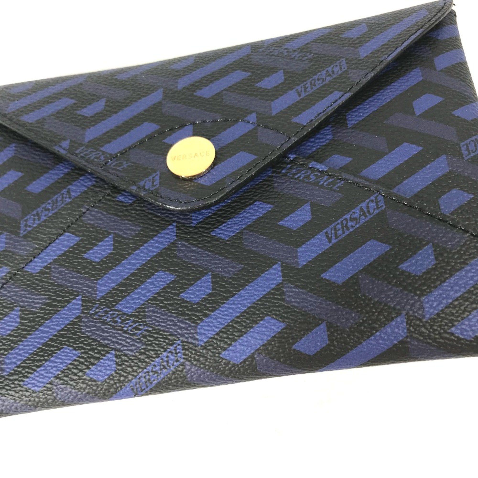 Versace Versace clutch bag bag Pouch blue Black Size ONE SIZE - 2 Thumbnail