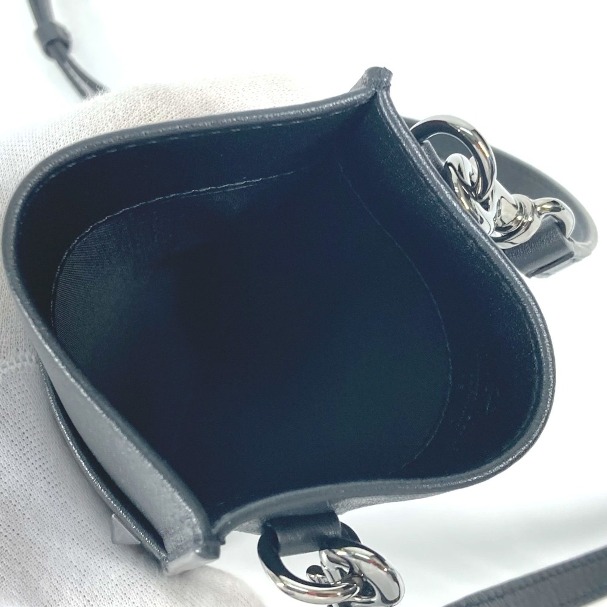 Valentino Valentino Bag Crossbody Pochette Studs Shoulder Bag Black Size ONE SIZE - 10 Thumbnail
