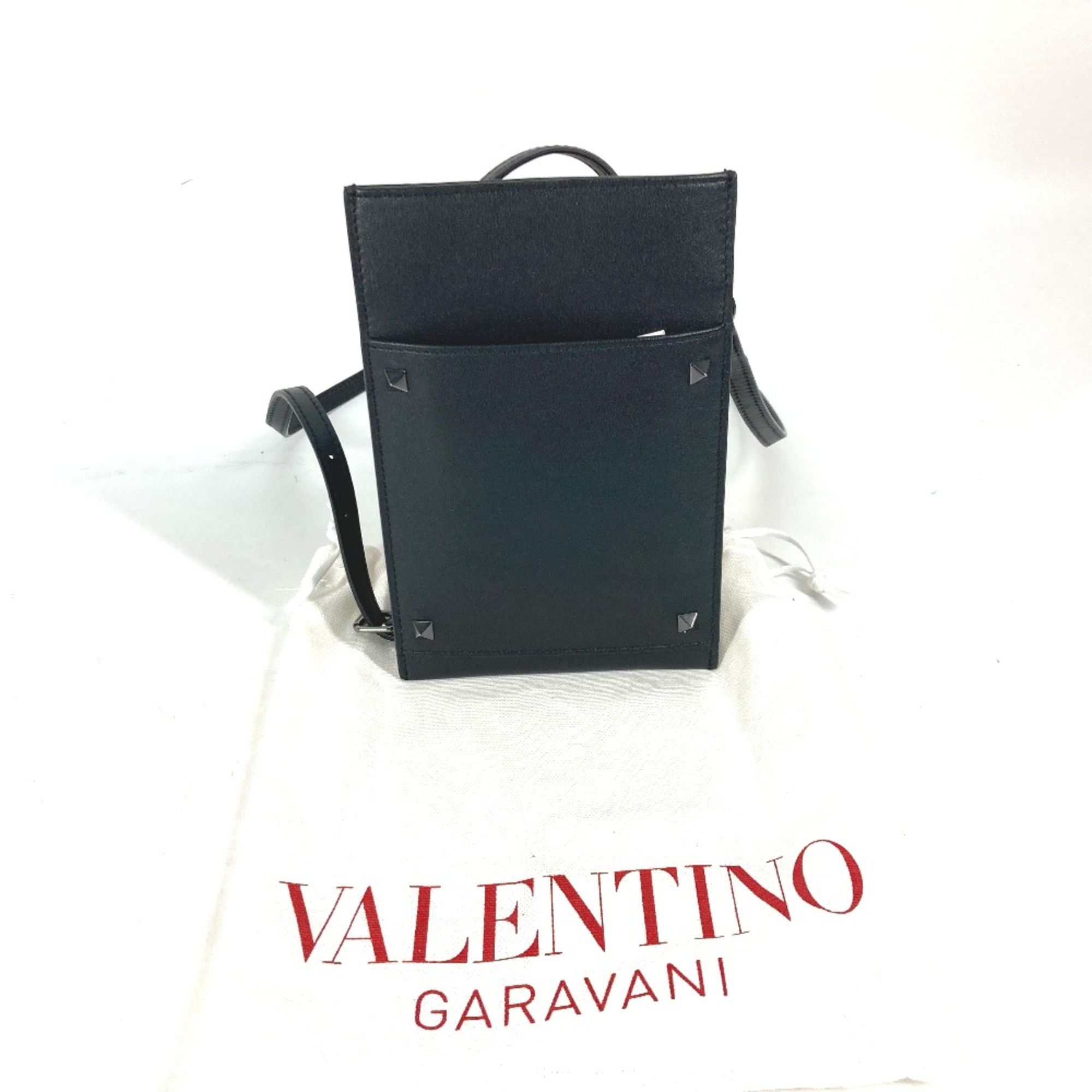 Valentino Valentino Bag Crossbody Pochette Studs Shoulder Bag Black Size ONE SIZE - 11 Thumbnail