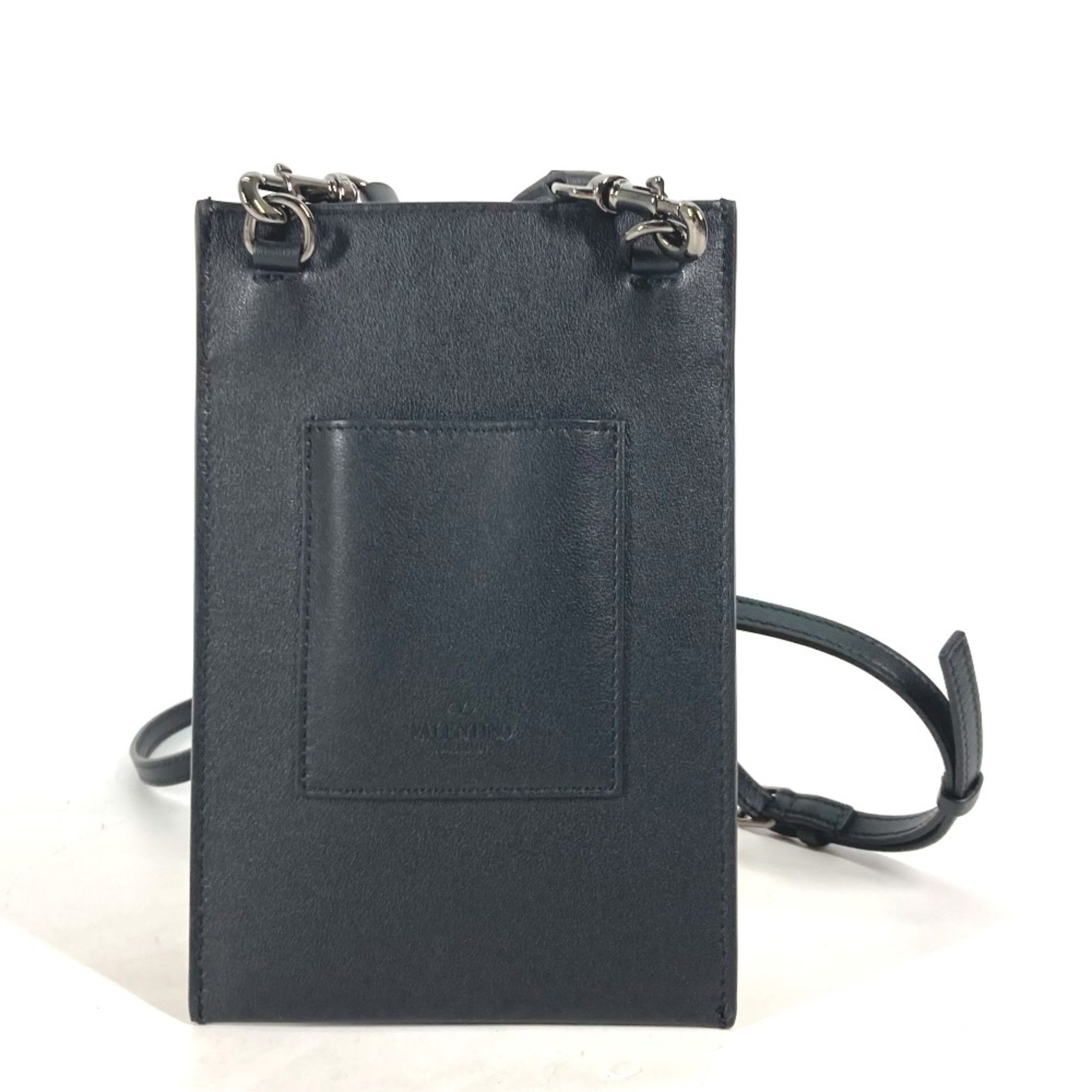 Valentino Valentino Bag Crossbody Pochette Studs Shoulder Bag Black Size ONE SIZE - 2 Thumbnail