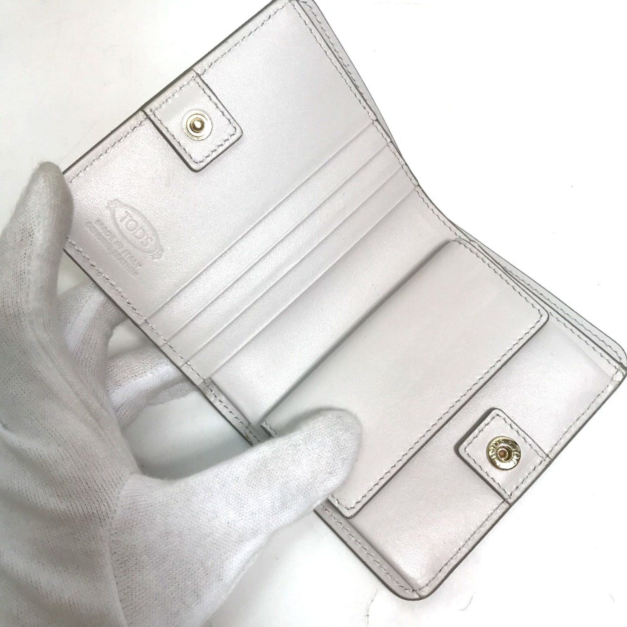 Tod's Tods logo Folded wallet Gray Based Size ONE SIZE - 7 Thumbnail