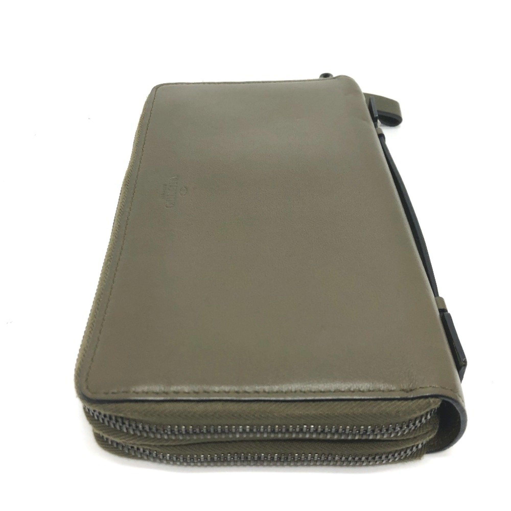 Valentino Valentino-Galavani Rock studs Wallet Long Wallet khaki SilverHardware Size ONE SIZE - 4 Thumbnail