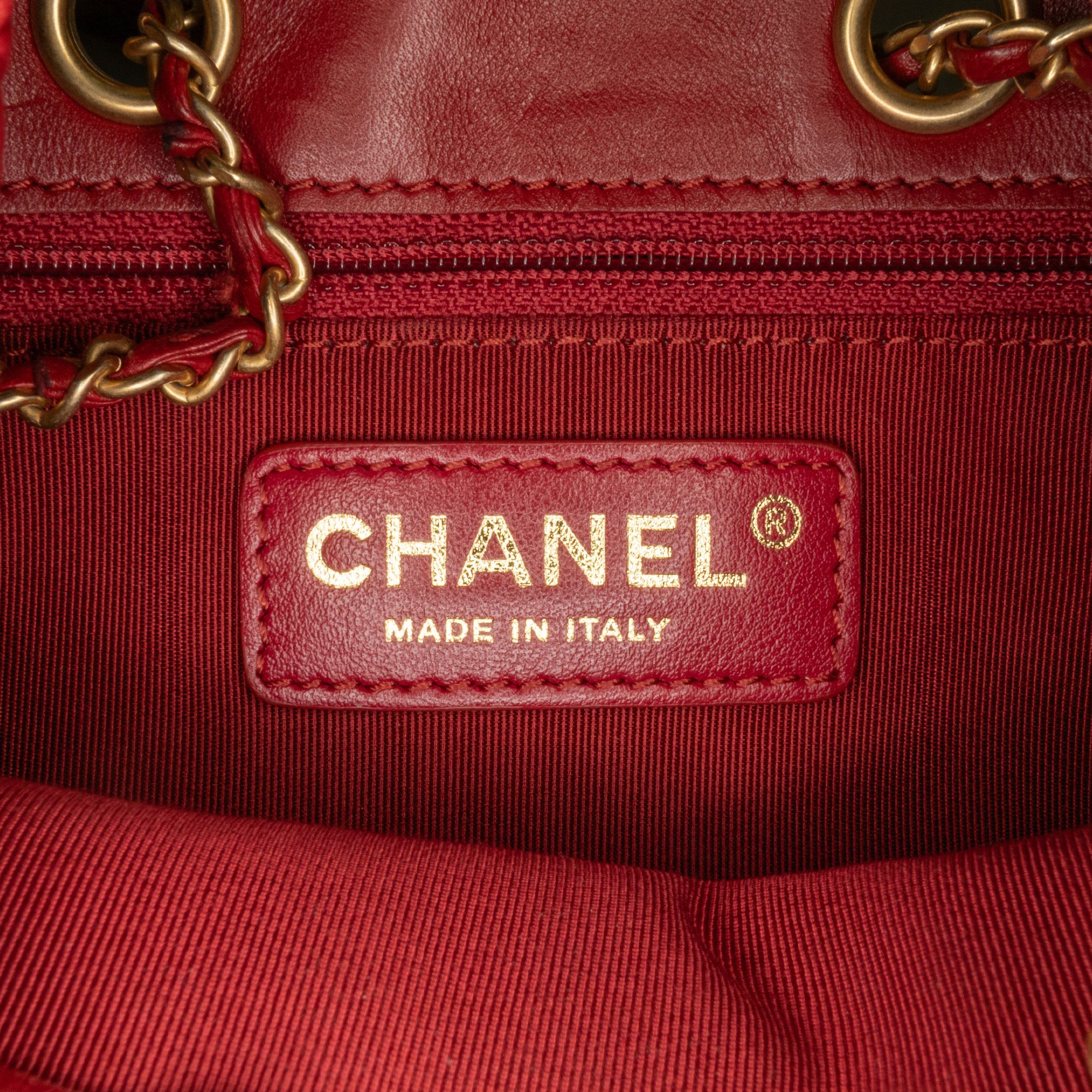 Chanel Chanel Small Stitched Calfskin Egyptian Amulet Drawstring Bucket Bag Size ONE SIZE - 6 Thumbnail