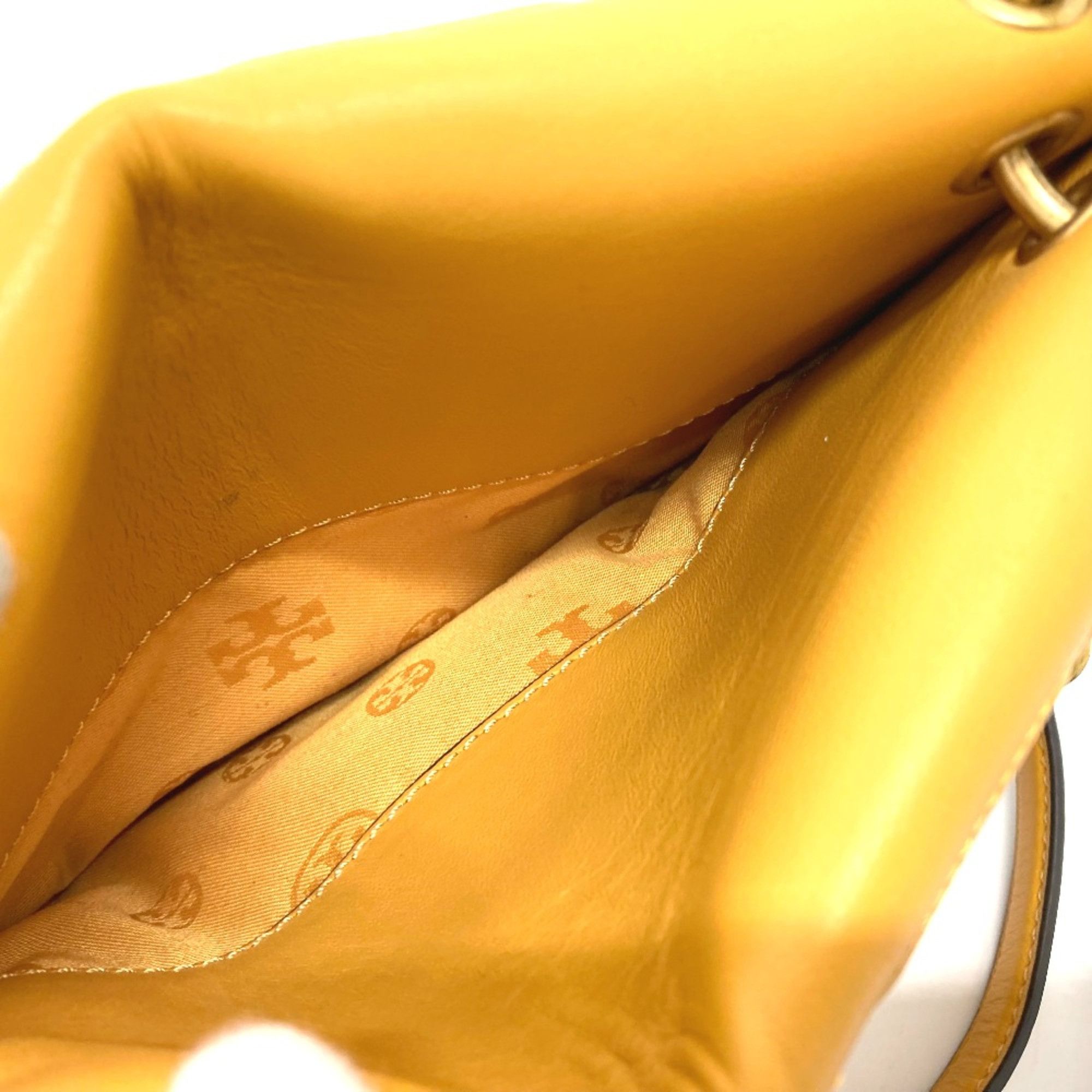 Tory Burch Tory Burch logo Bag Chain Pochette Shoulder Bag yellow Size ONE SIZE - 9 Thumbnail