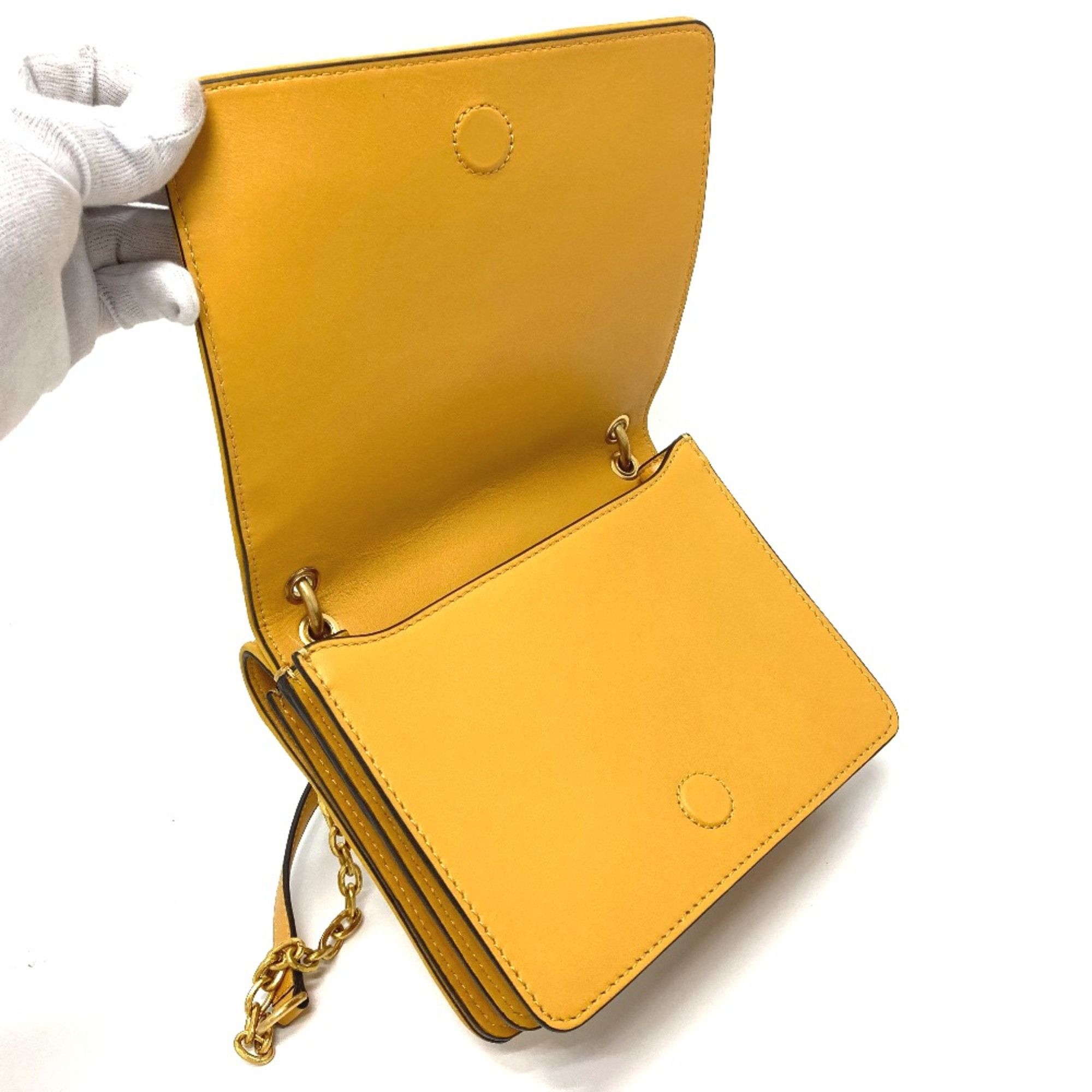 Tory Burch Tory Burch logo Bag Chain Pochette Shoulder Bag yellow Size ONE SIZE - 10 Thumbnail