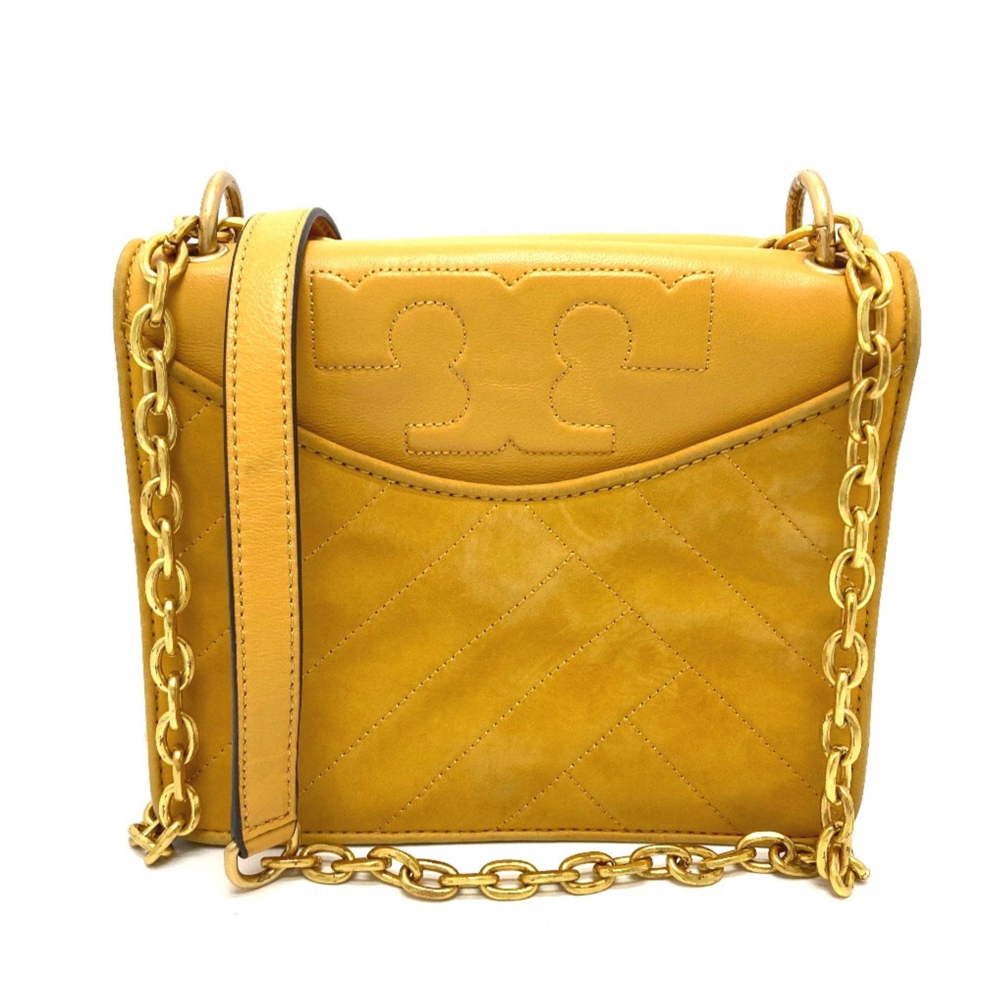 Tory Burch Tory Burch logo Bag Chain Pochette Shoulder Bag yellow Size ONE SIZE - 2 Thumbnail