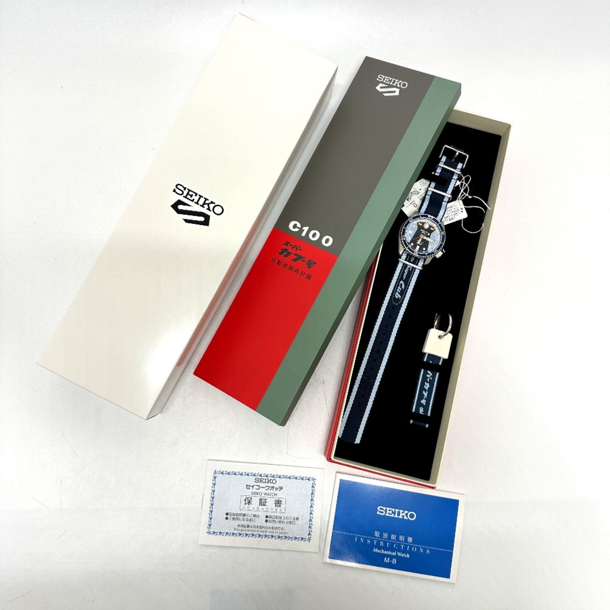Seiko Seiko 4R36-15A0 Seiko 5 Automatic Day-Date Wristwatch Silver Blue belt Size ONE SIZE - 15 Thumbnail