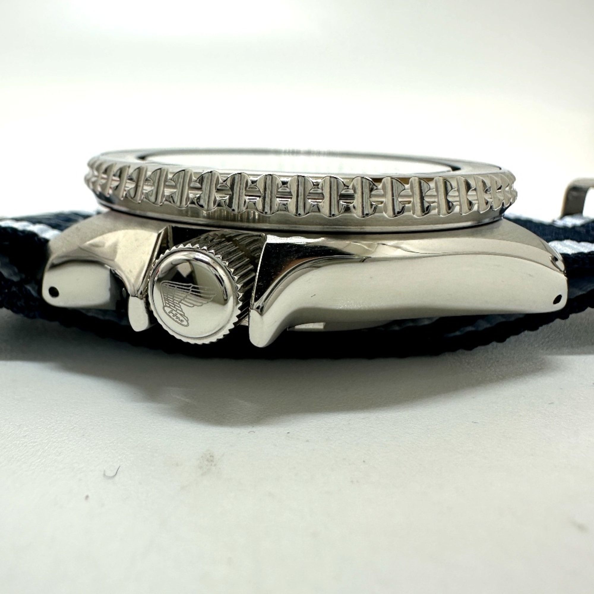 Seiko Seiko 4R36-15A0 Seiko 5 Automatic Day-Date Wristwatch Silver Blue belt Size ONE SIZE - 11 Thumbnail