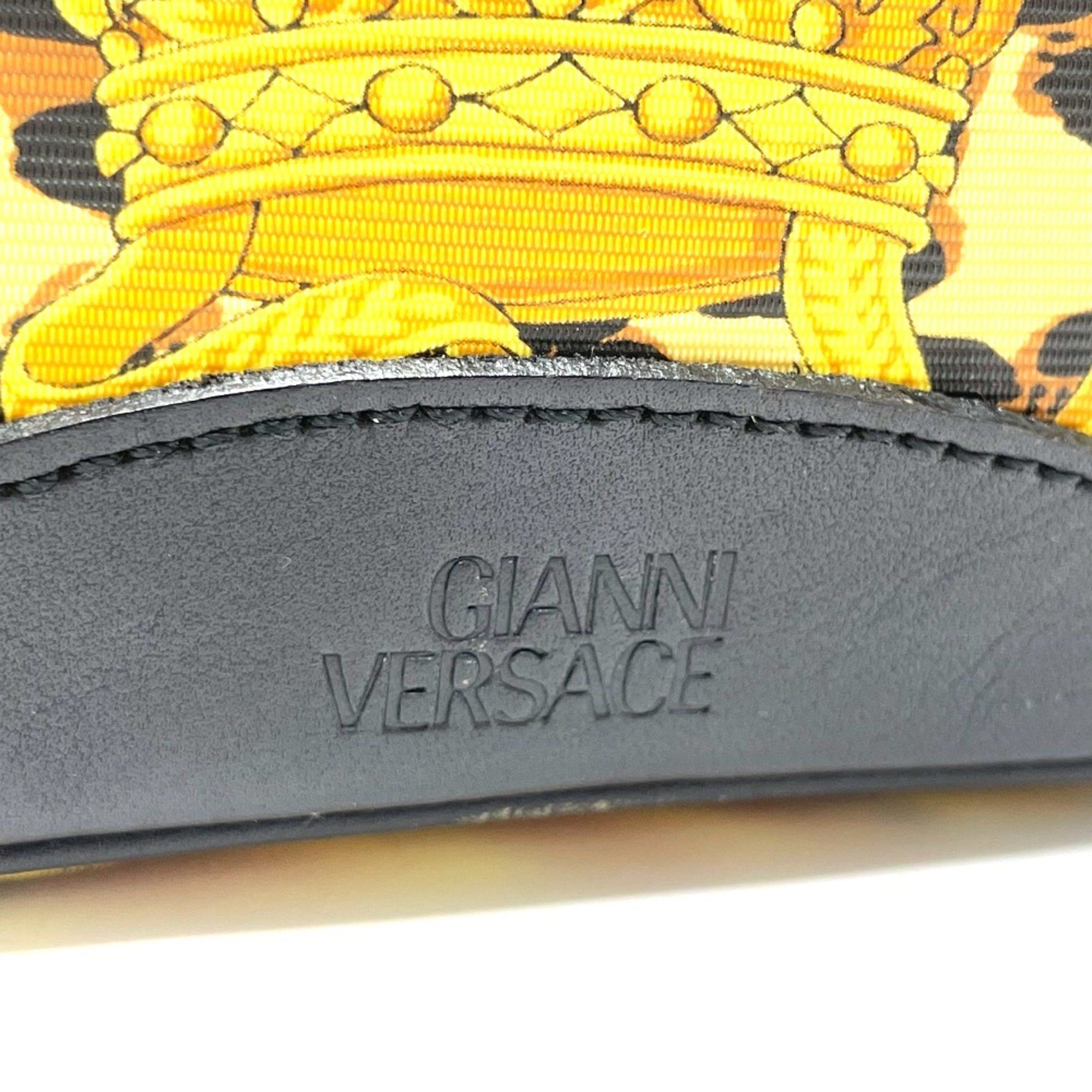 Versace Versace Leopard Bag Hand Bag Vanity bag Yellow x Black Size ONE SIZE - 6 Thumbnail