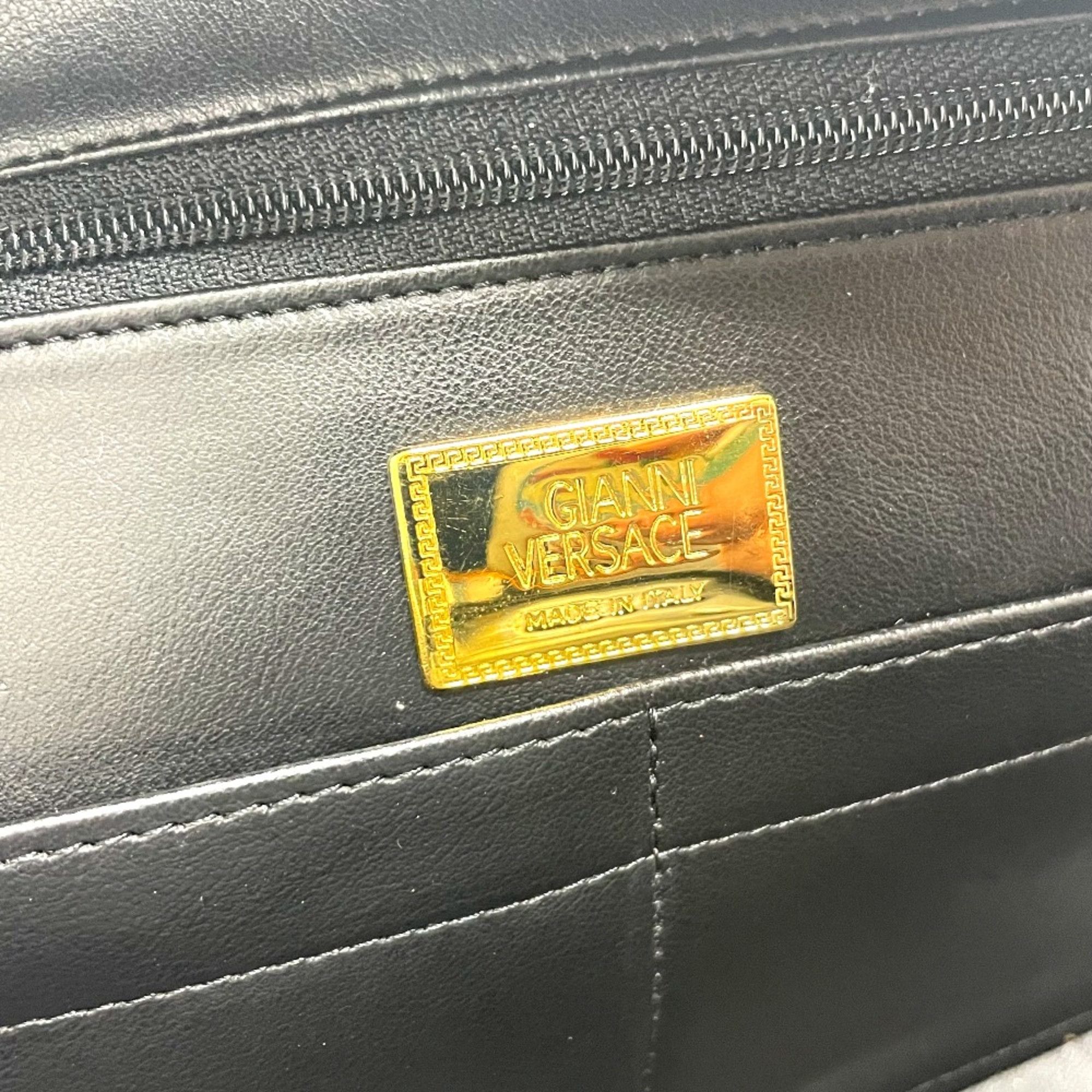 Versace Versace Medusa bag vanity type Hand Bag Black x GoldHardware Size ONE SIZE - 7 Thumbnail