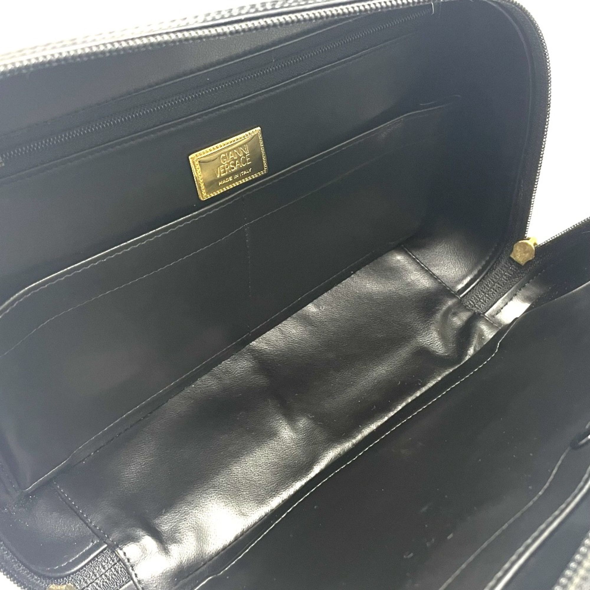Versace Versace Medusa bag vanity type Hand Bag Black x GoldHardware Size ONE SIZE - 6 Thumbnail