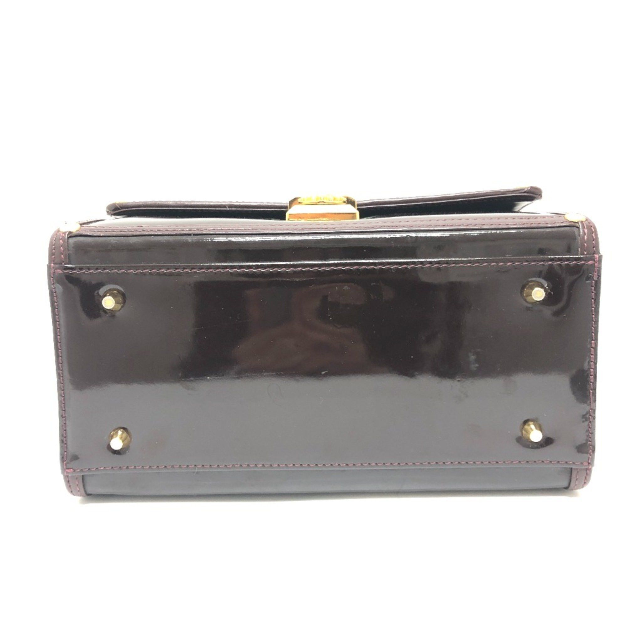 Versace Versace vintage Vanity Bag Handbag Bag Backpack Hand Bag Purple Based GoldHardware Size ONE SIZE - 3 Thumbnail