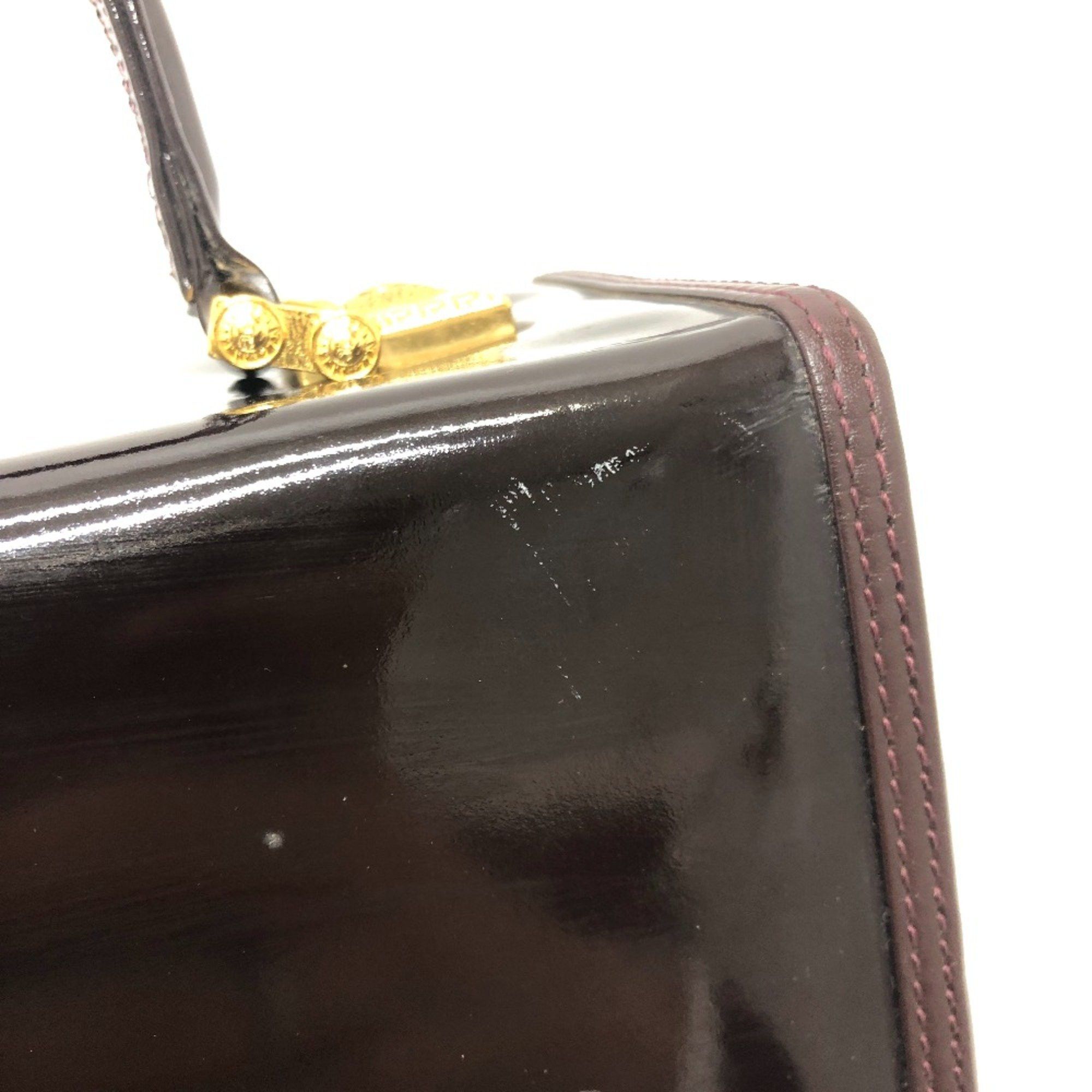 Versace Versace vintage Vanity Bag Handbag Bag Backpack Hand Bag Purple Based GoldHardware Size ONE SIZE - 9 Thumbnail