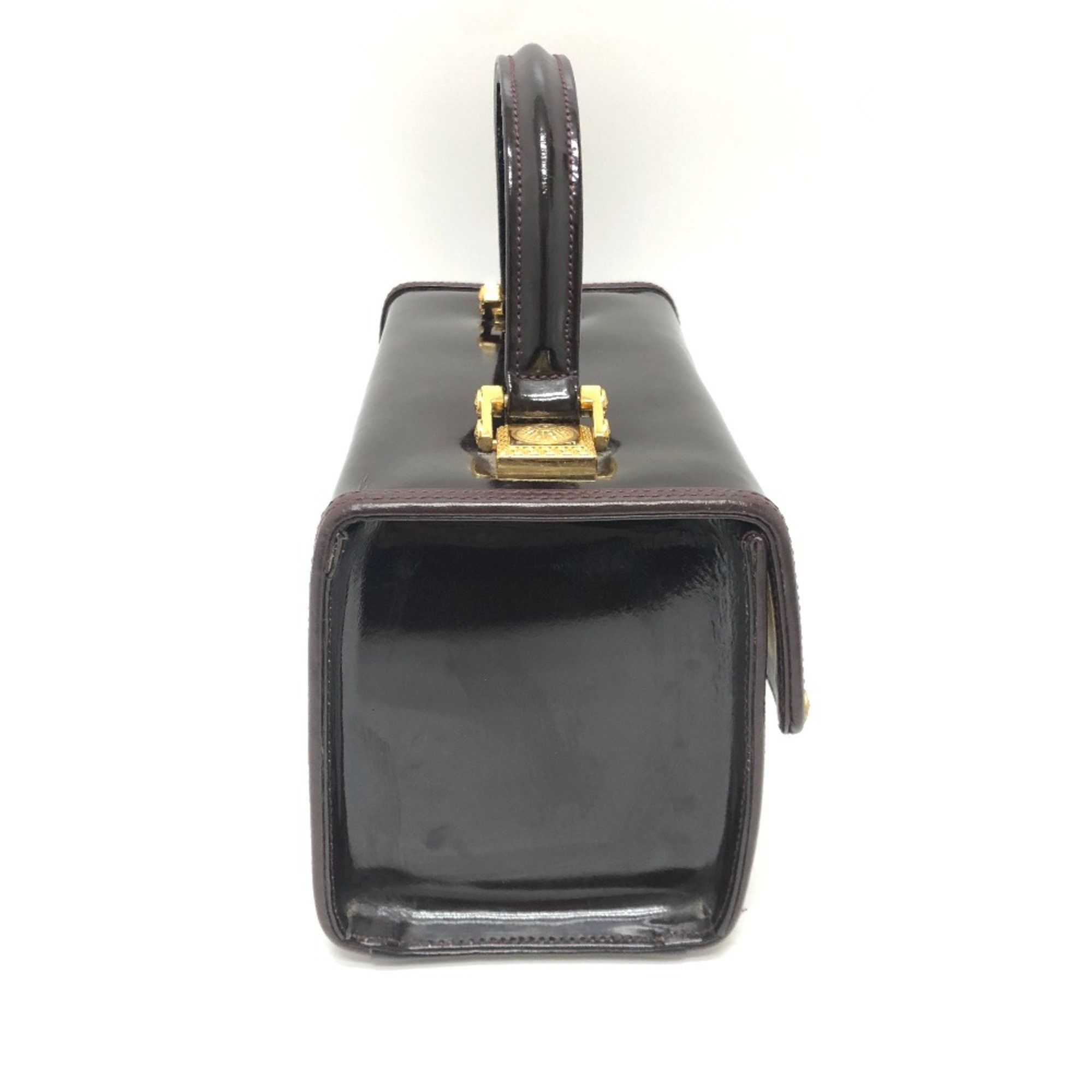 Versace Versace vintage Vanity Bag Handbag Bag Backpack Hand Bag Purple Based GoldHardware Size ONE SIZE - 5 Thumbnail