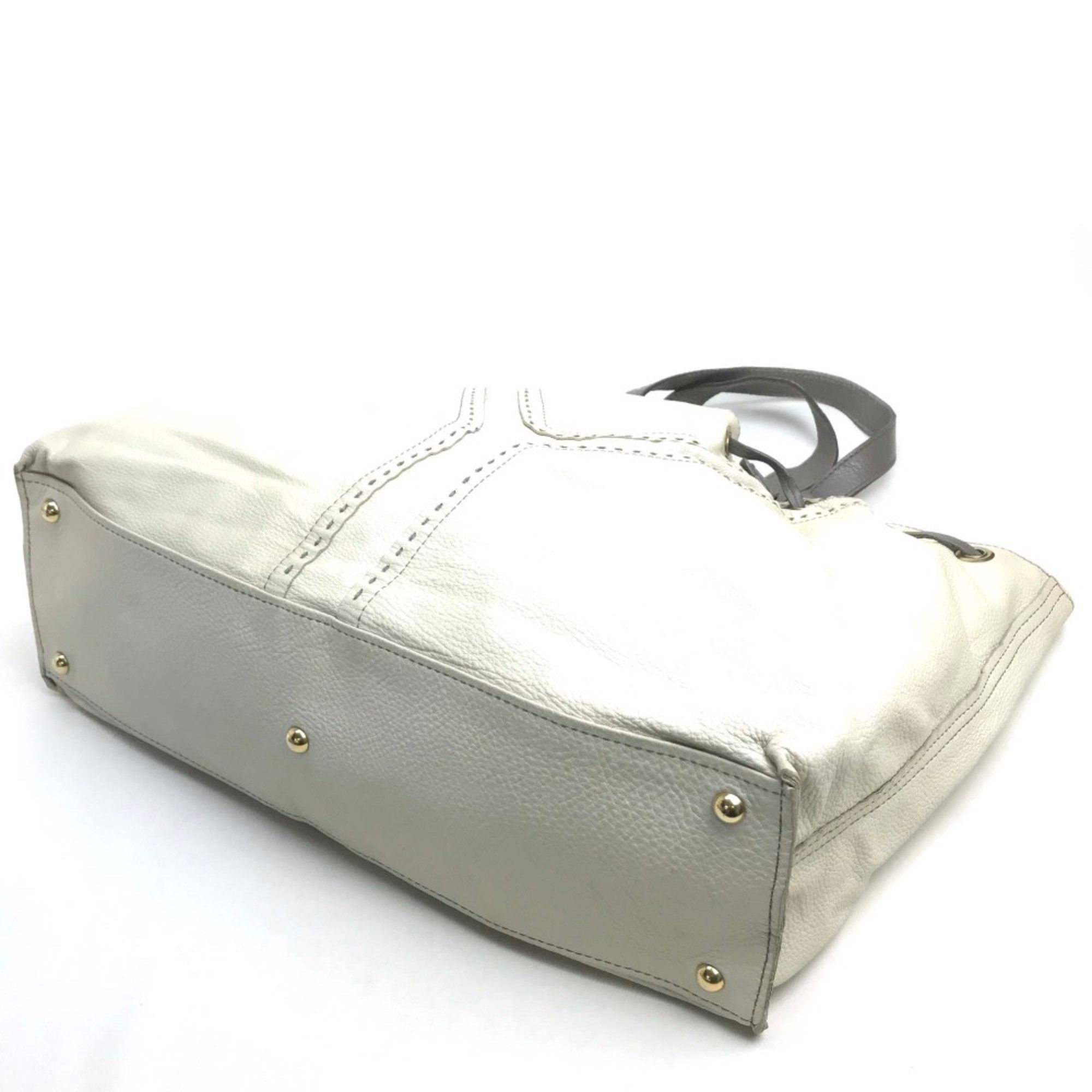 Yves Saint Laurent Yves Saint Laurent reversible Bag Shoulder Bag Tote Bag Charcoal Gray Based WhiteBased Size ONE SIZE - 10 Thumbnail
