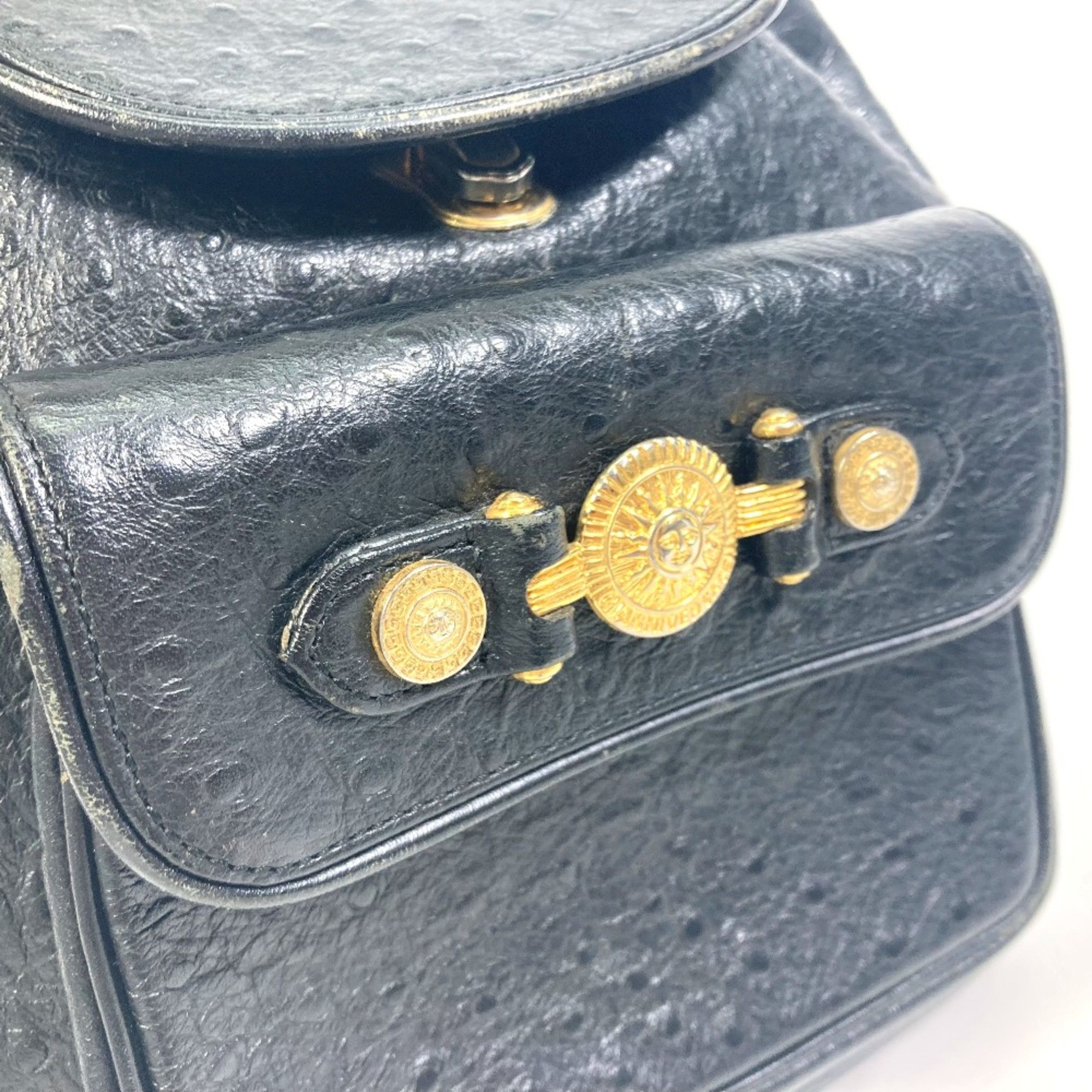 Versace Versace Sunburst Backpack Black GoldHardware Size ONE SIZE - 10 Thumbnail