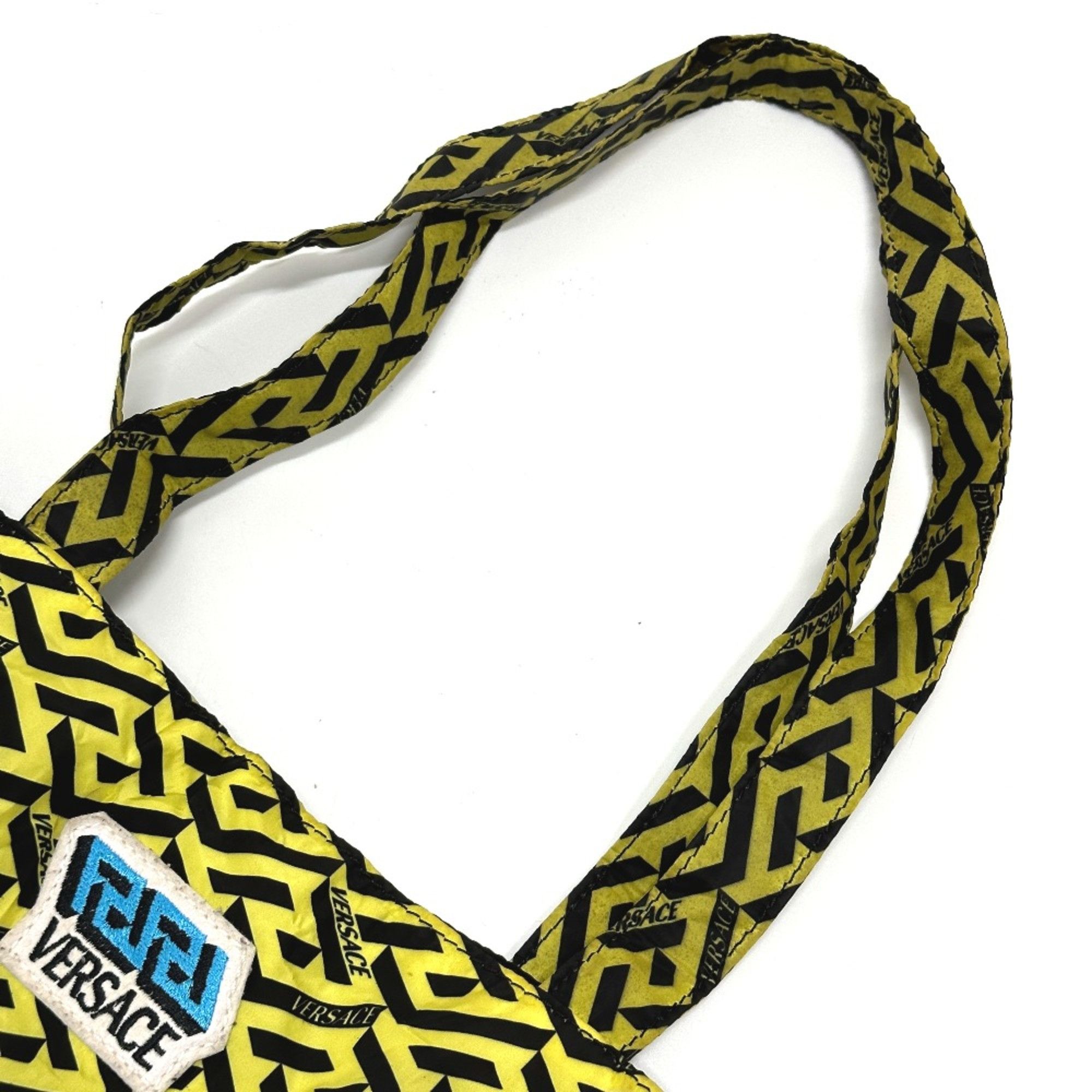 Versace Versace bag eco bag Shoulder Bag Shoulder Bag Tote Bag blue yellow Size ONE SIZE - 4 Thumbnail