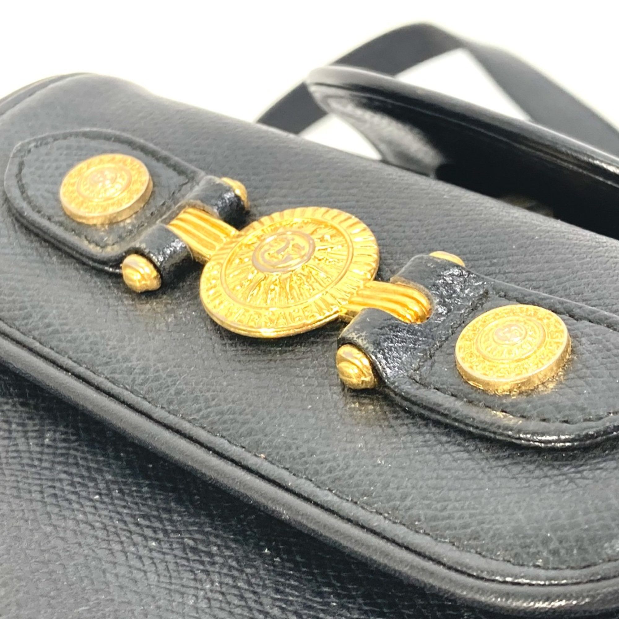 Versace Versace vintage backpack bag Backpack Black Gold Size ONE SIZE - 9 Thumbnail