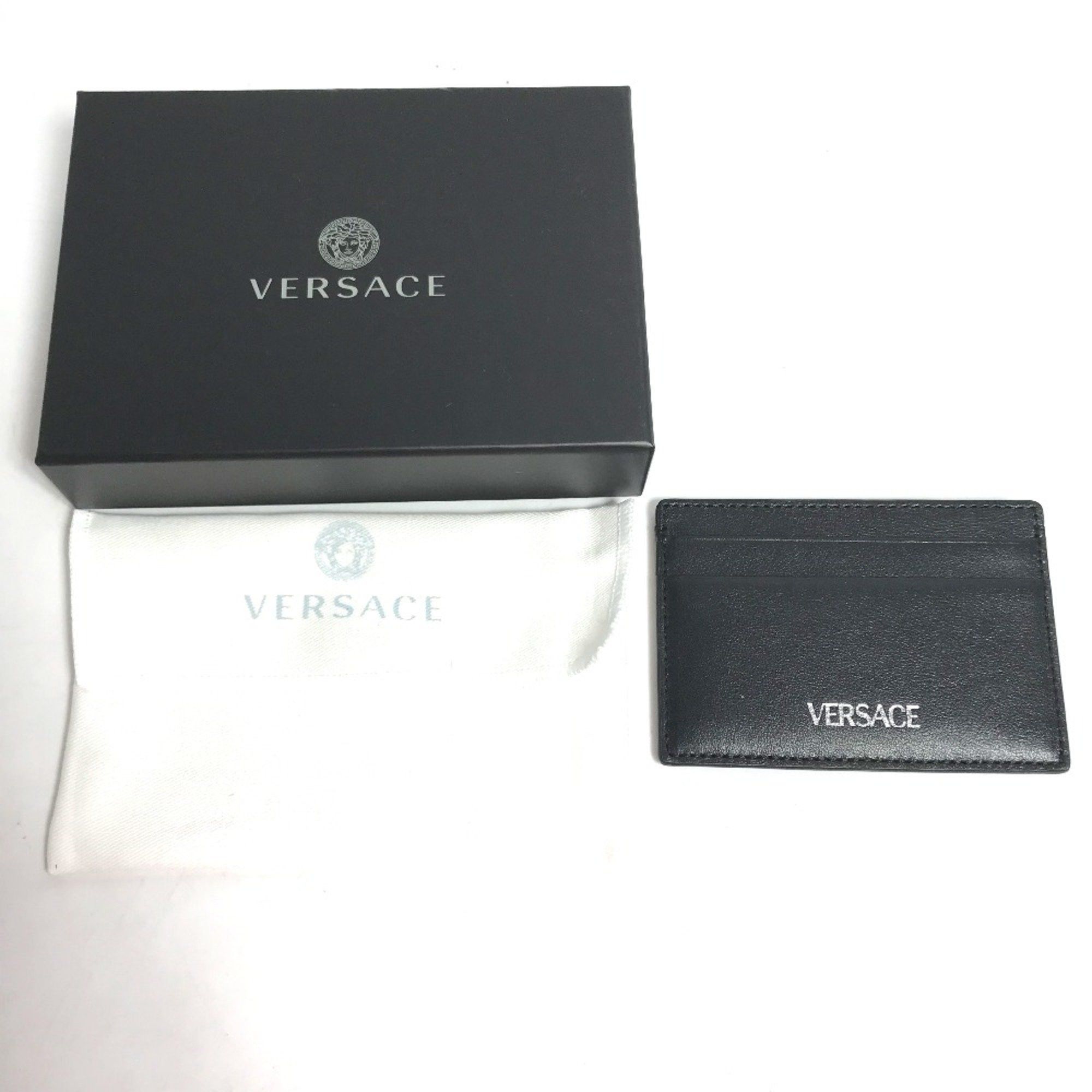 Versace Versace Business Card Holder Pass Case Card Case Black Size ONE SIZE - 6 Thumbnail