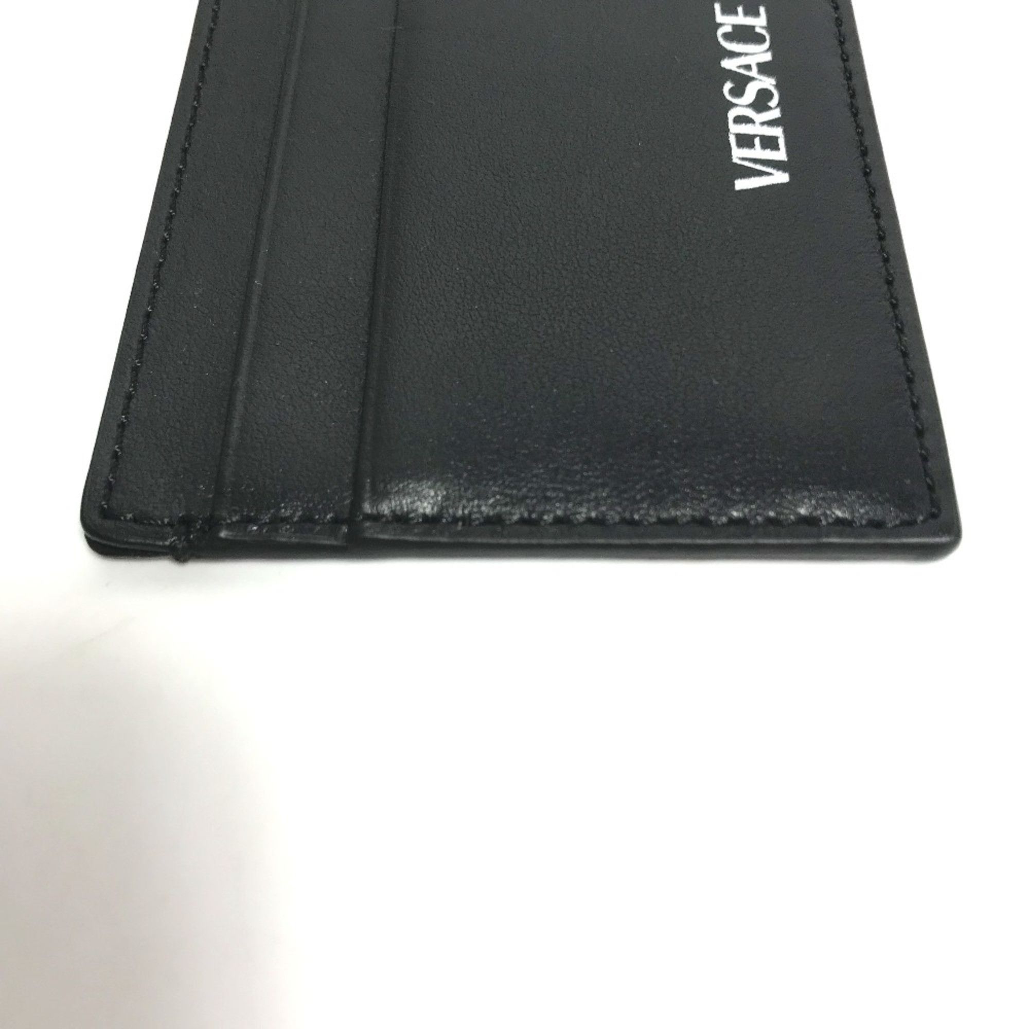 Versace Versace Business Card Holder Pass Case Card Case Black Size ONE SIZE - 4 Thumbnail