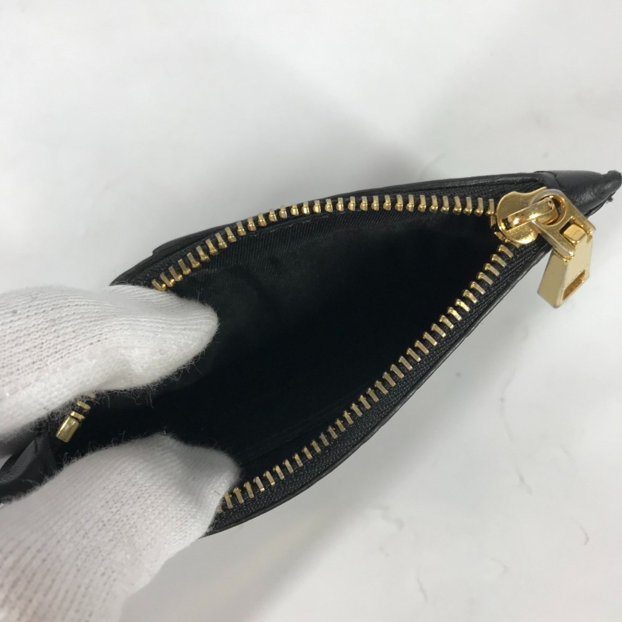 Versace Versace Wallet Coin Compartment Fragment case coin purse Black Gold Size ONE SIZE - 8 Thumbnail