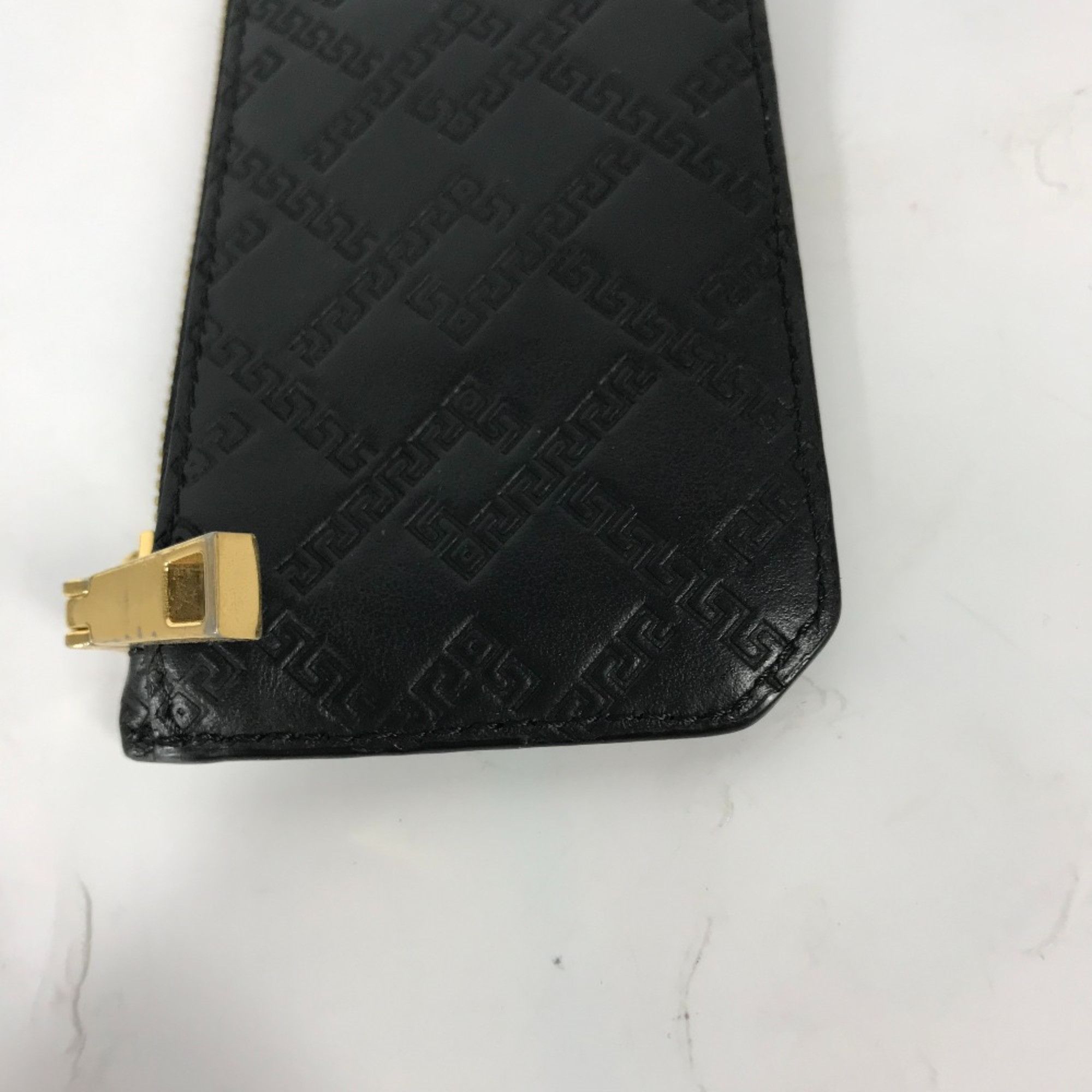 Versace Versace Wallet Coin Compartment Fragment case coin purse Black Gold Size ONE SIZE - 7 Thumbnail