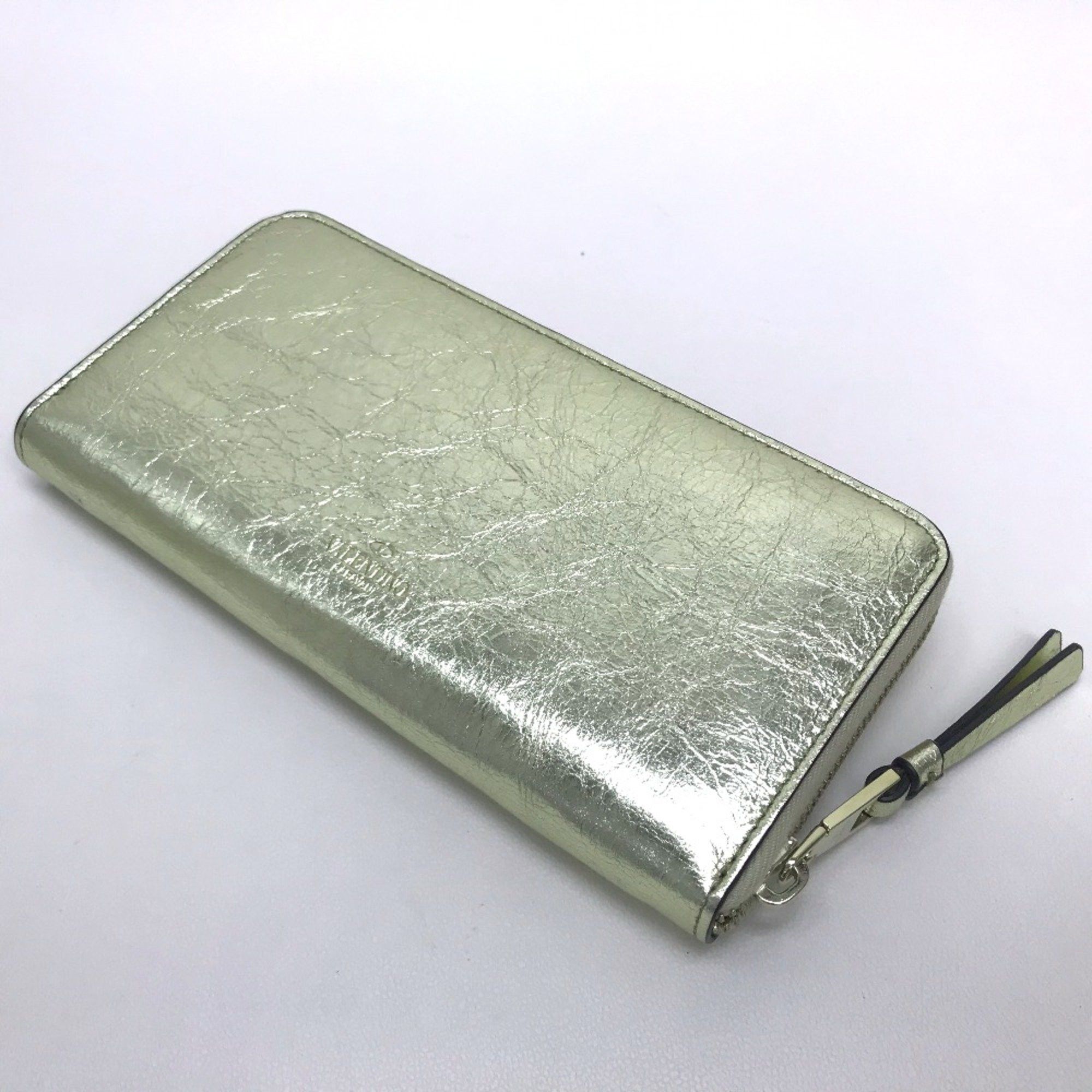 Valentino Valentino-Galavani PW2P0P88CMC Wrinkles processing Long Wallet Gold Size ONE SIZE - 3 Thumbnail