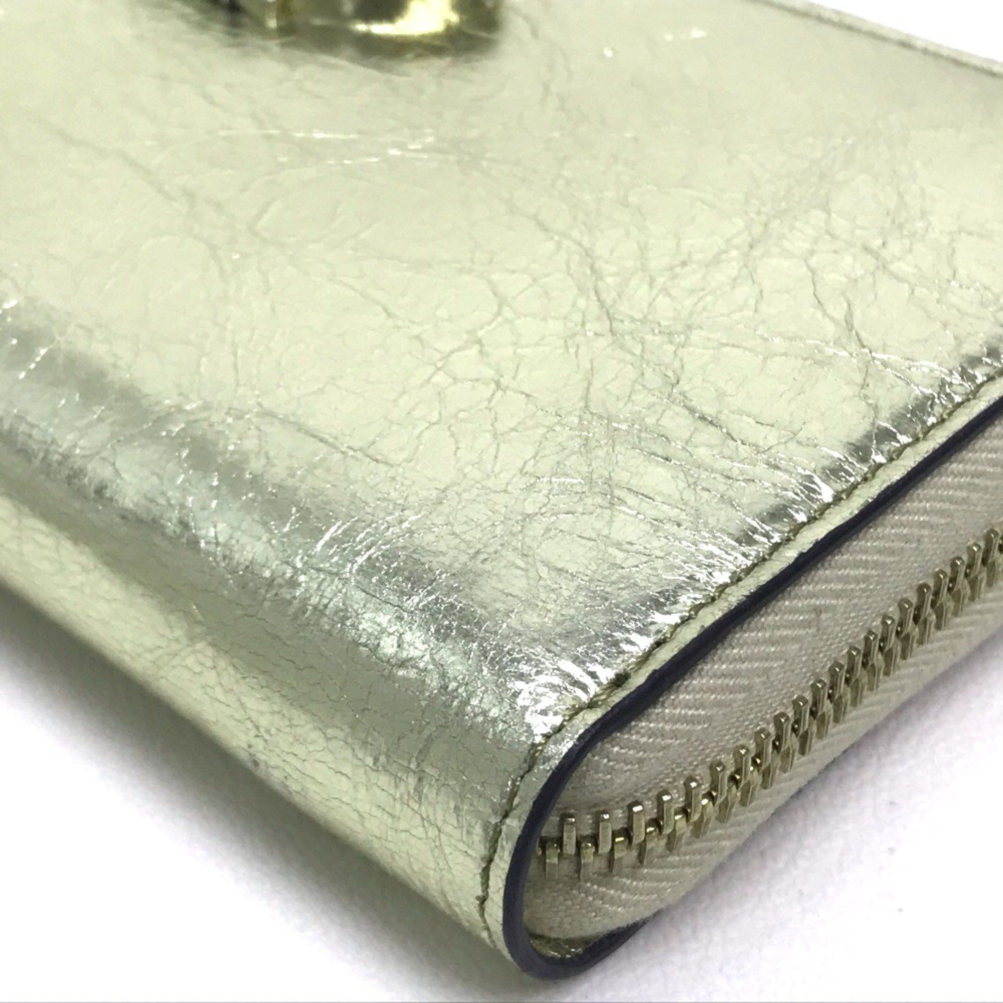 Valentino Valentino-Galavani PW2P0P88CMC Wrinkles processing Long Wallet Gold Size ONE SIZE - 6 Thumbnail