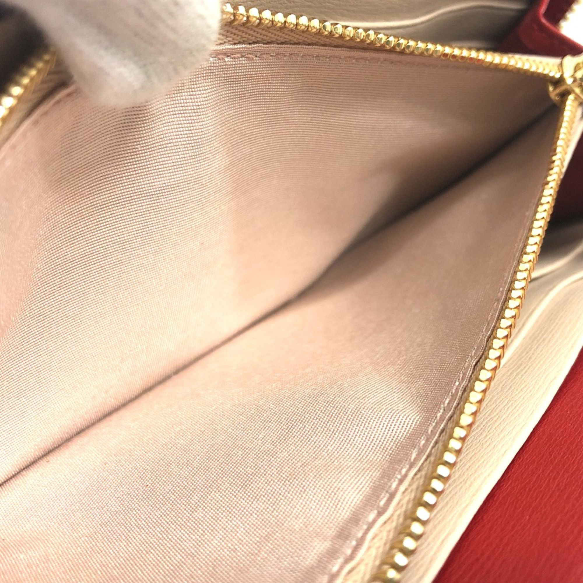 Salvatore Ferragamo Salvatore Ferragamo Gancini Wallet Long Wallet Red GoldHardware Size ONE SIZE - 12 Thumbnail