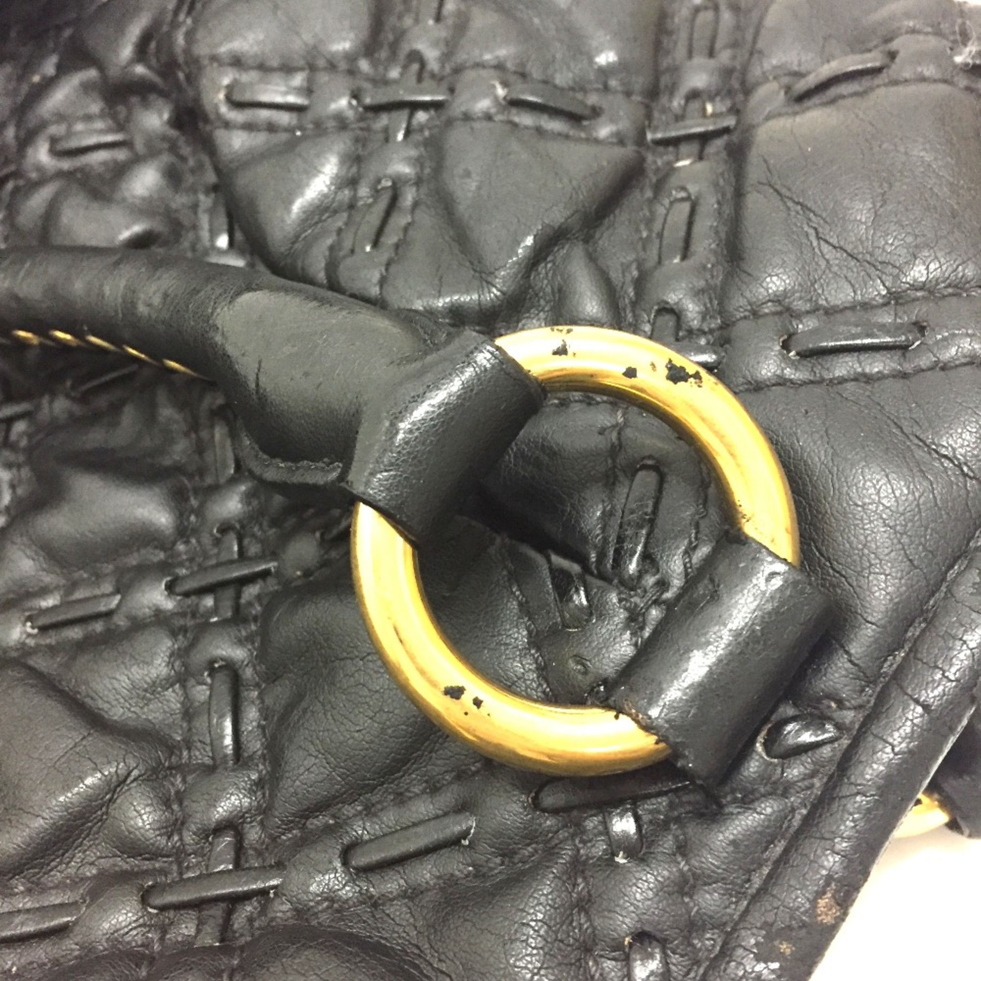 Miu Miu Miu Miu 2WAY Shoulder Bag Hand Bag Black GoldHardware Size ONE SIZE - 12 Thumbnail