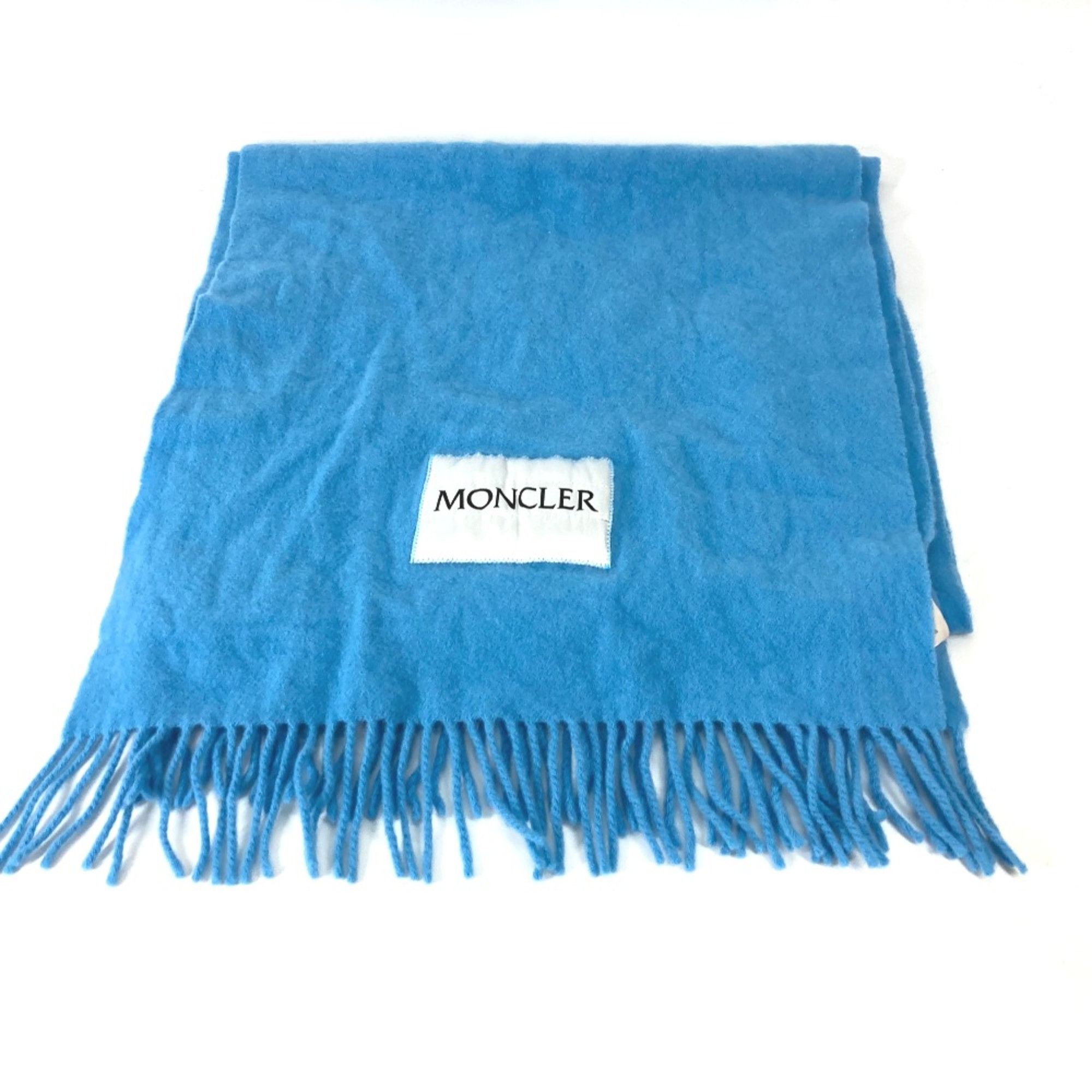 Moncler Moncler fringe Scarf blue Size ONE SIZE - 3 Thumbnail