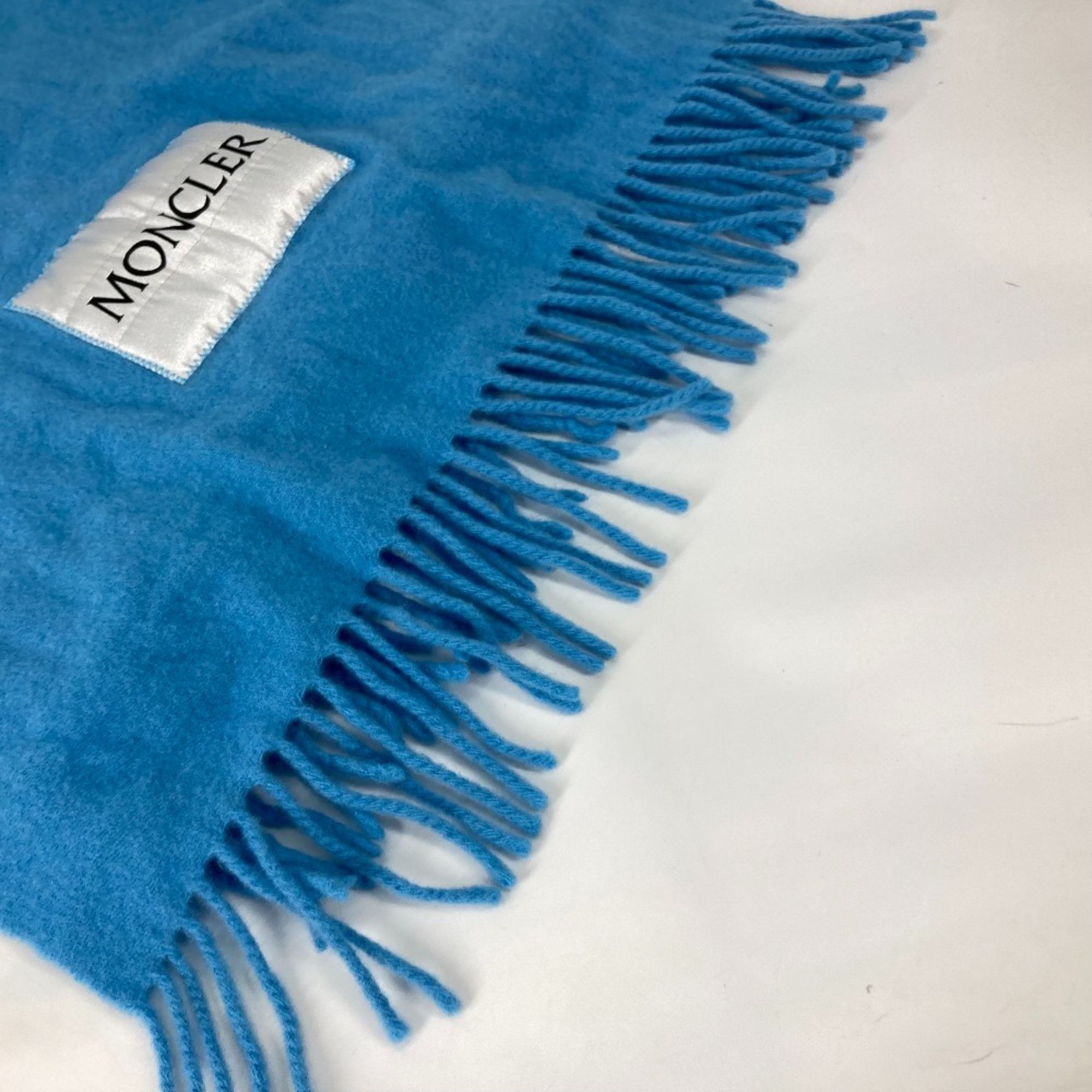 Moncler Moncler fringe Scarf blue Size ONE SIZE - 5 Thumbnail