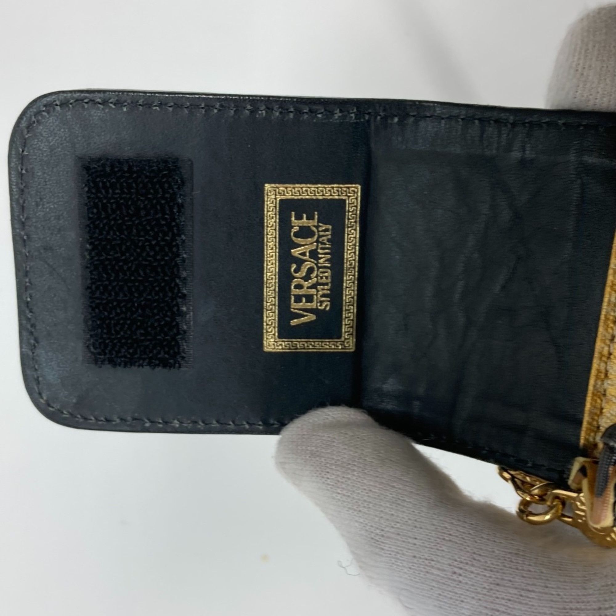 Versace Versace Pochette bag vintage Chain mobile case Shoulder Bag yellow Black Size ONE SIZE - 14 Thumbnail