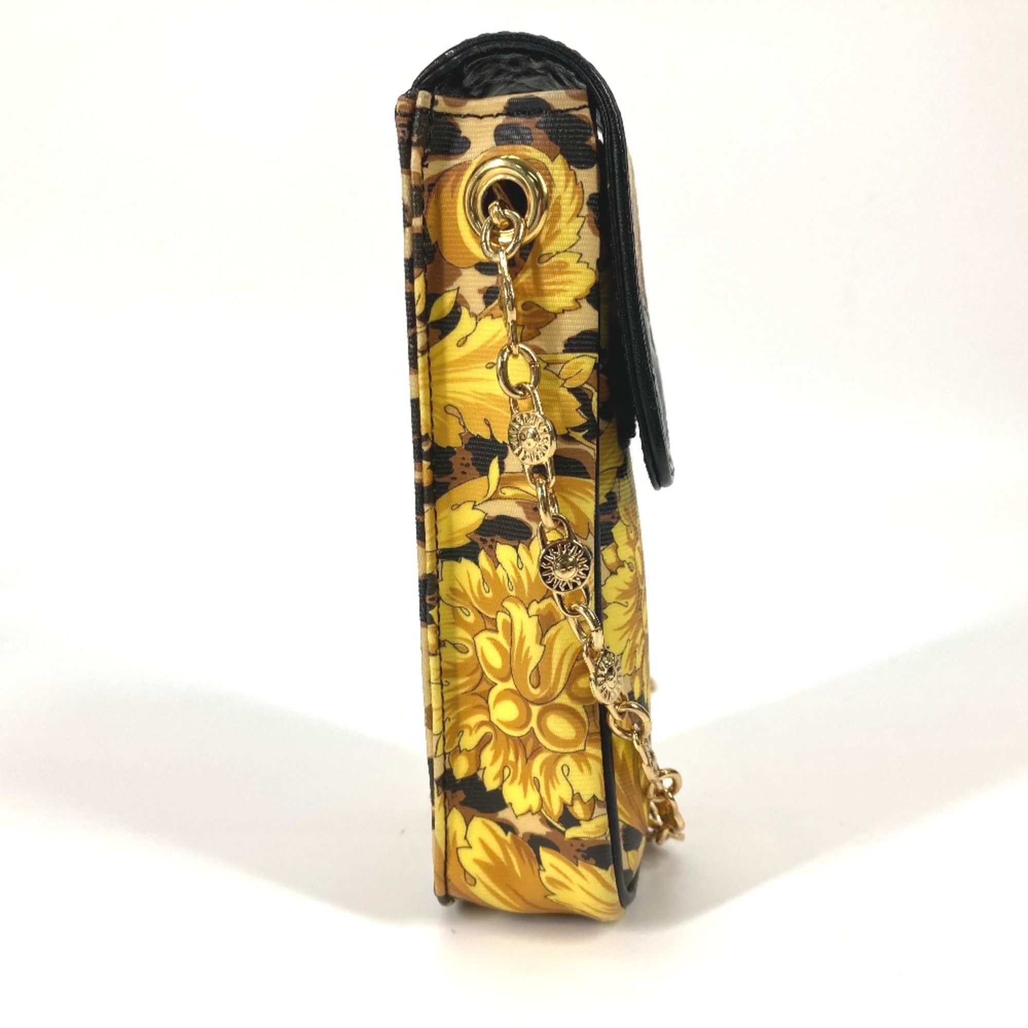 Versace Versace Pochette bag vintage Chain mobile case Shoulder Bag yellow Black Size ONE SIZE - 4 Thumbnail